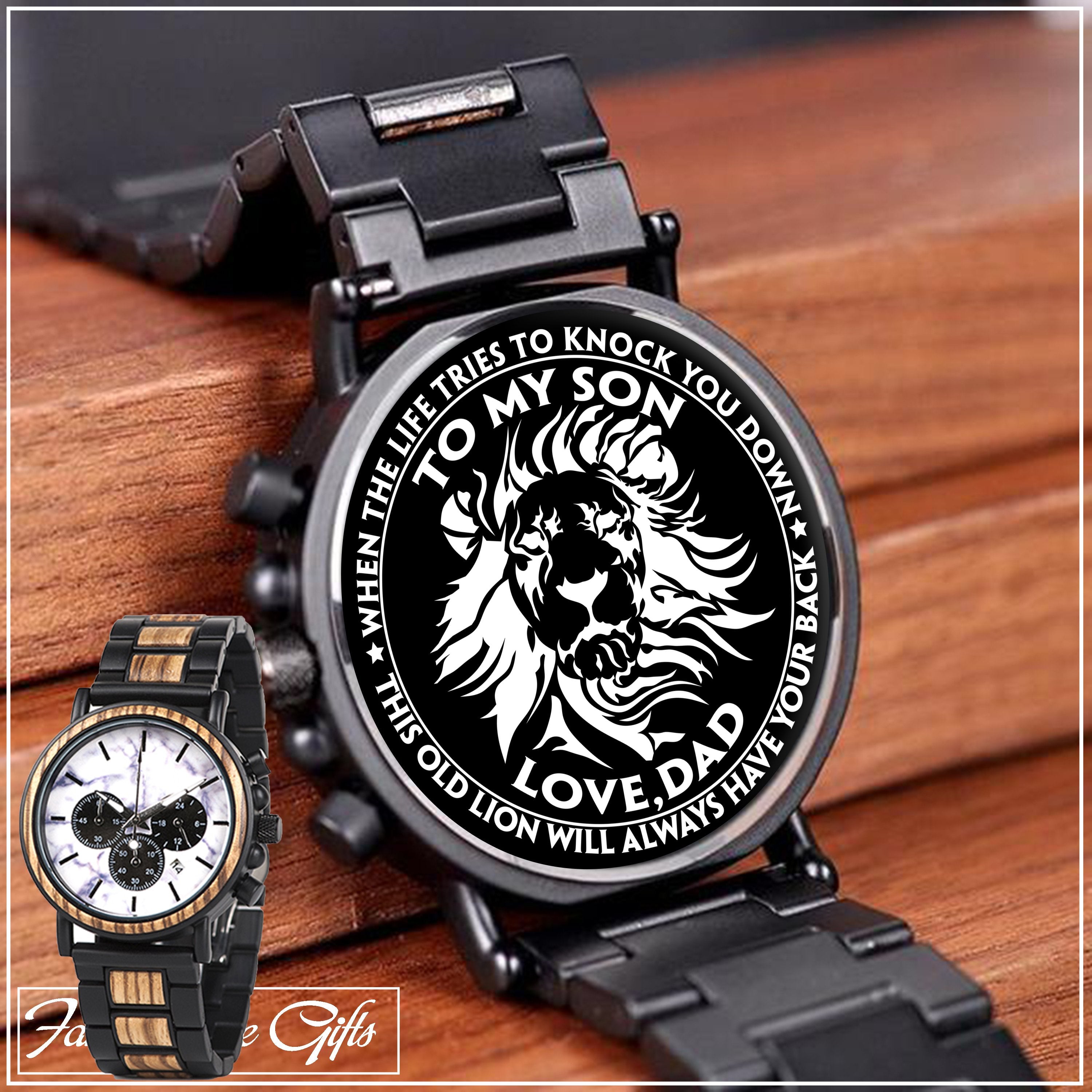 Engraving Wooden Wristwatches - Great Gifts For Your Son-A Loves Gift