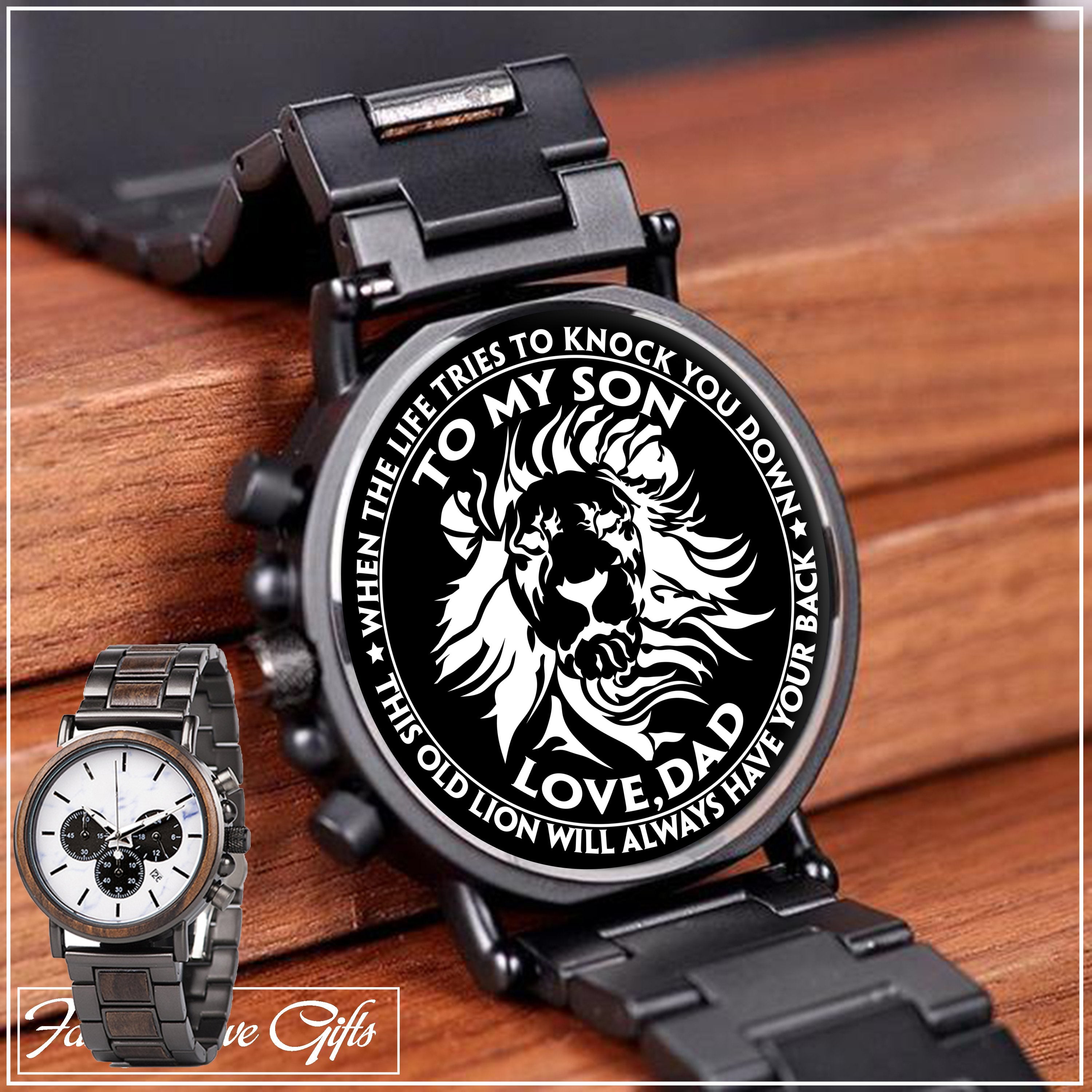 Engraving Wooden Wristwatches - Great Gifts For Your Son-A Loves Gift