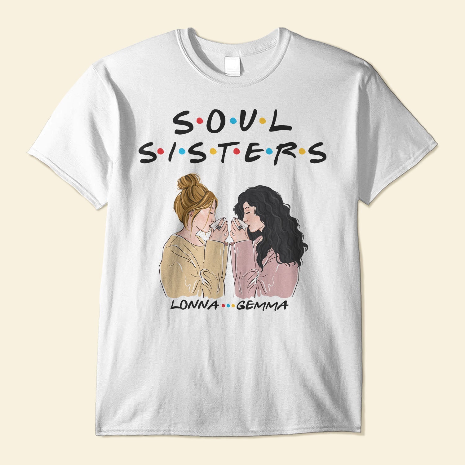 Soul Sisters - Personalized Shirt - Girl Side View