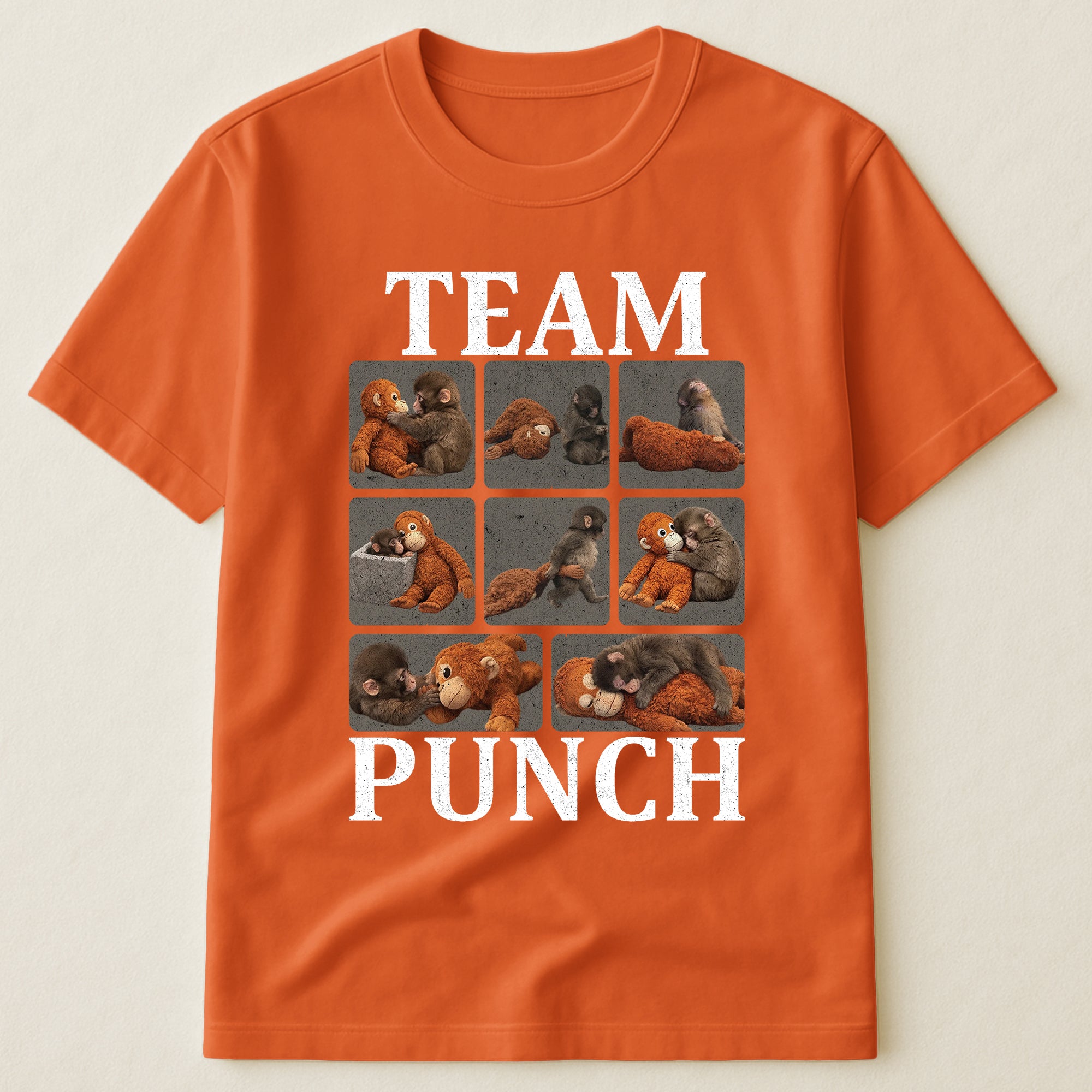 Team Punch - Punch Monkey Lovers, Animal Support, Peace Lovers - Shirt