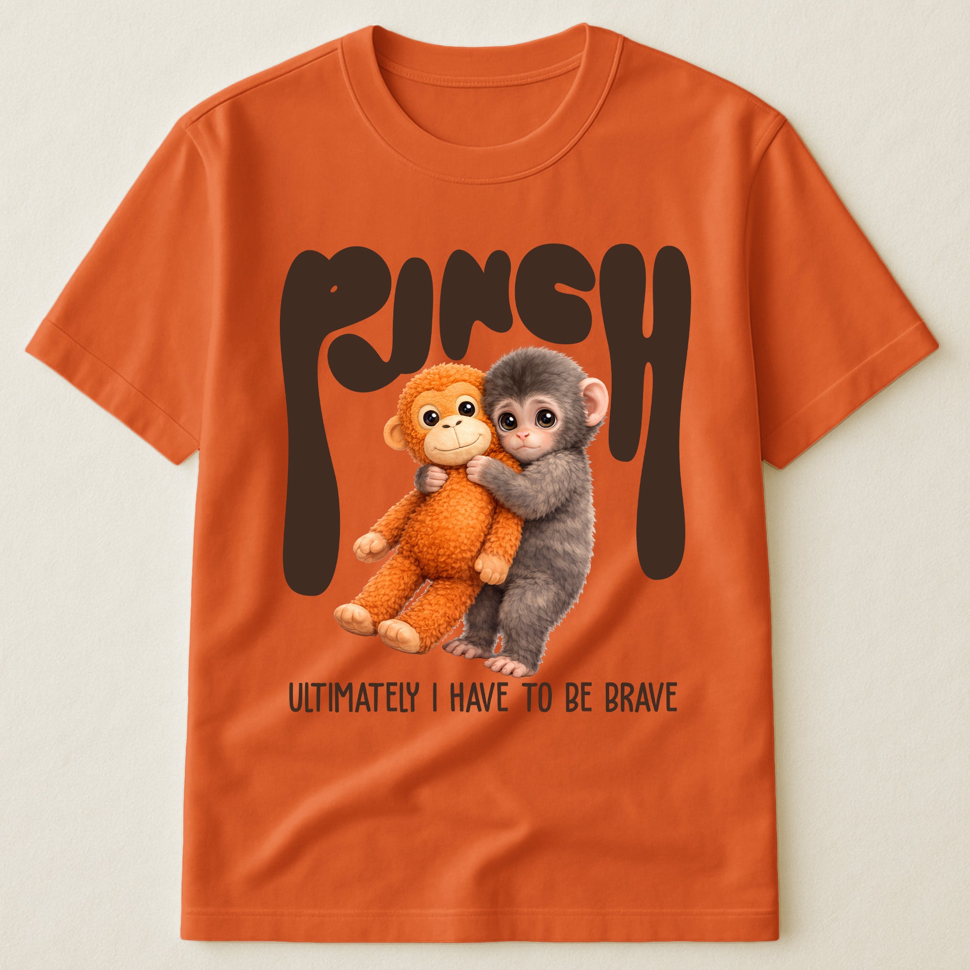 Team Punch Ultimately I Have To Be Brave - Punch Monkey Lovers, Animal Support, Peace Lovers - Shirt