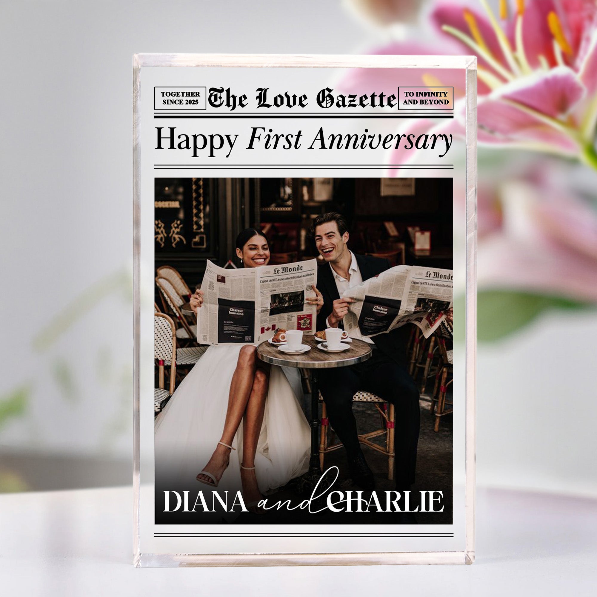 The Anniversary Times You & Me We Got This - Personalized Acrylic Photo Plaque