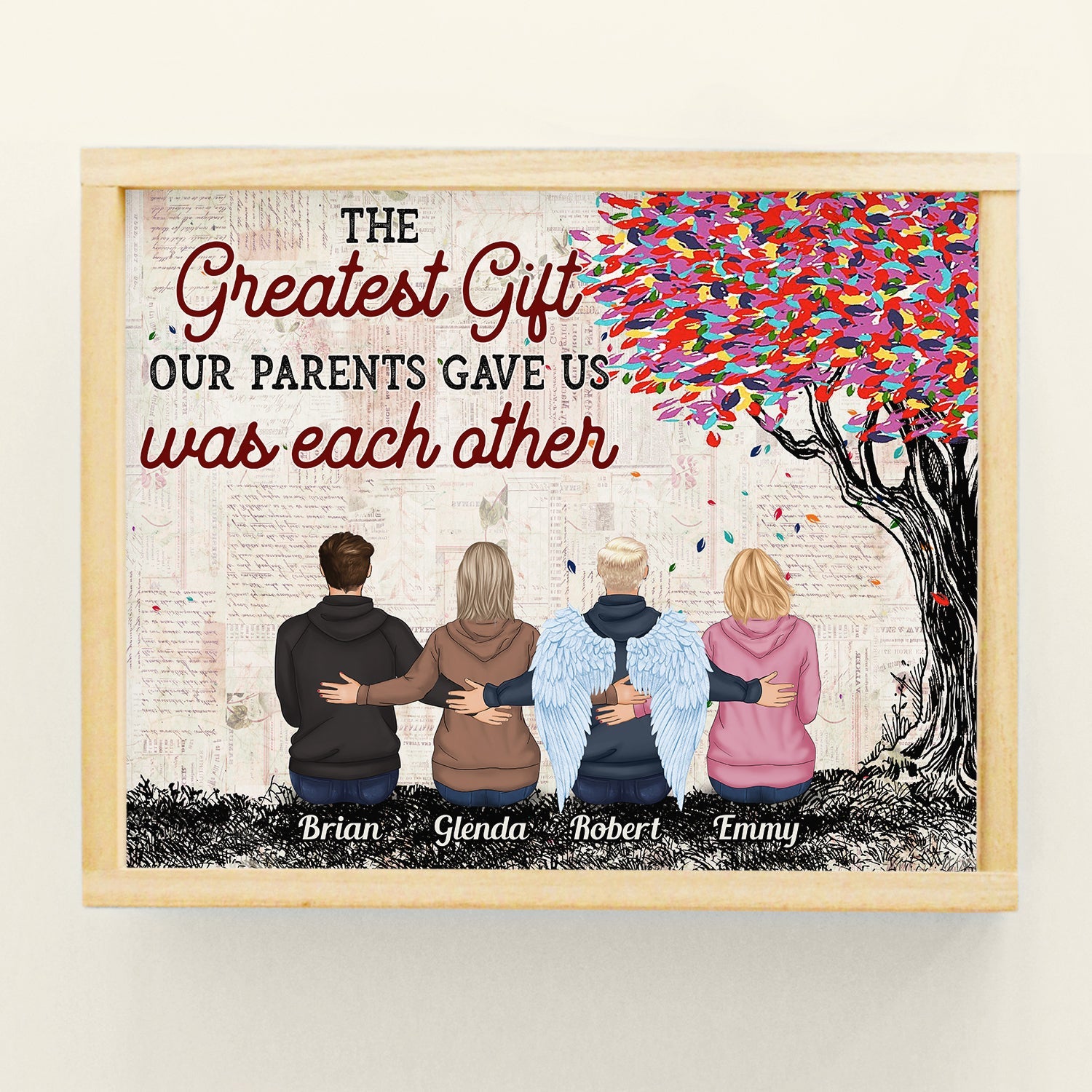 The Greatest Gift Our Parents Gave Us Was Each Other - Personalized Poster