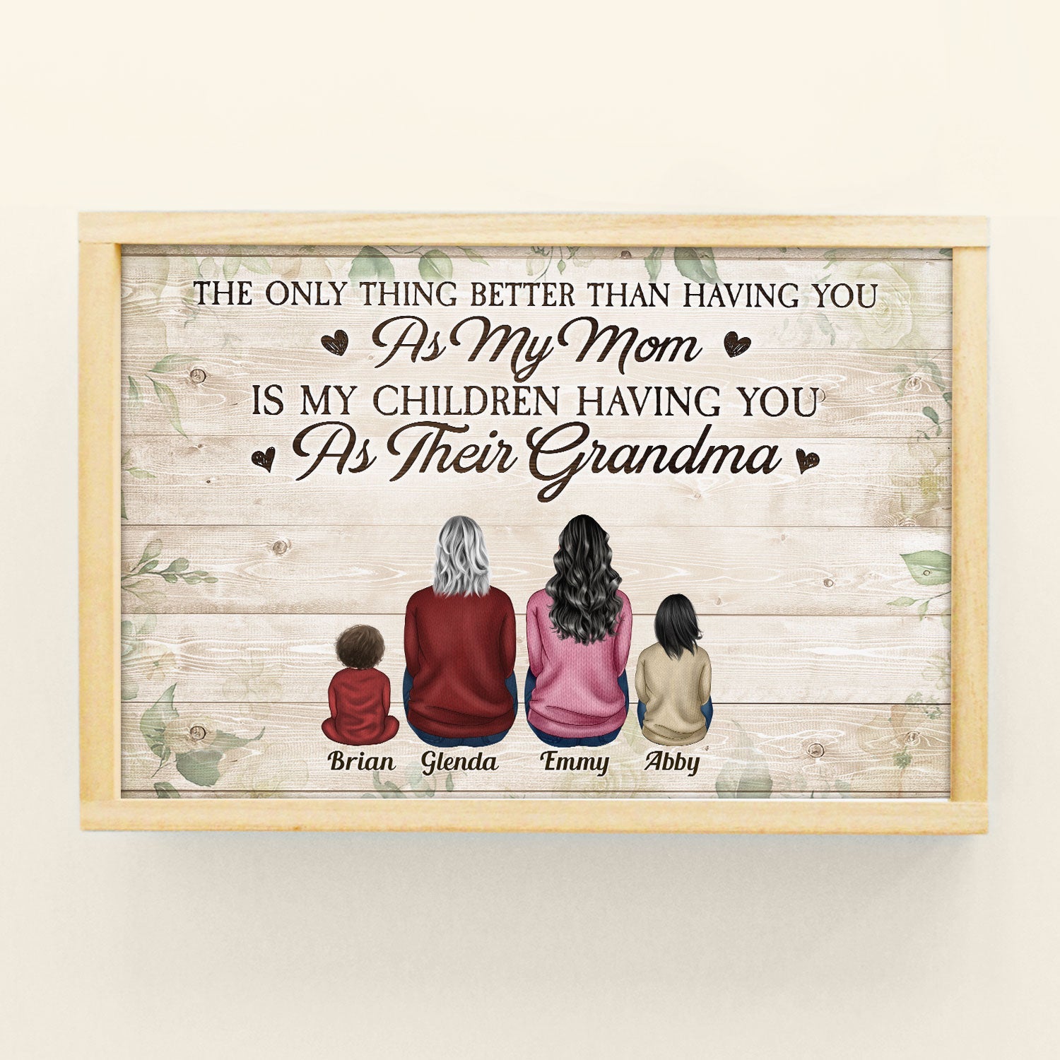 The Only Thing Better Than Having You As My Mom, Grandma - Personalized Poster - Mothers Day Gift For Grandma, For Mom, From Daughter