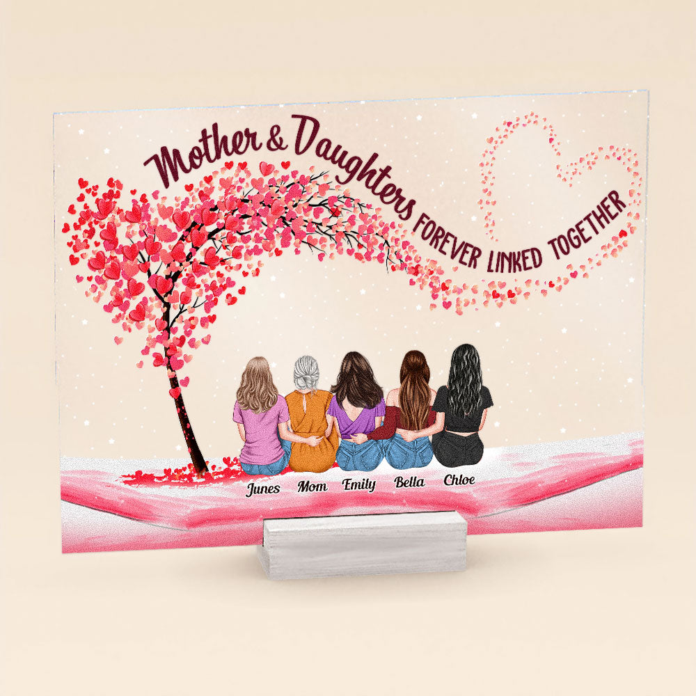The Love Between Mother And Daughters - Personalized Acrylic Plaque