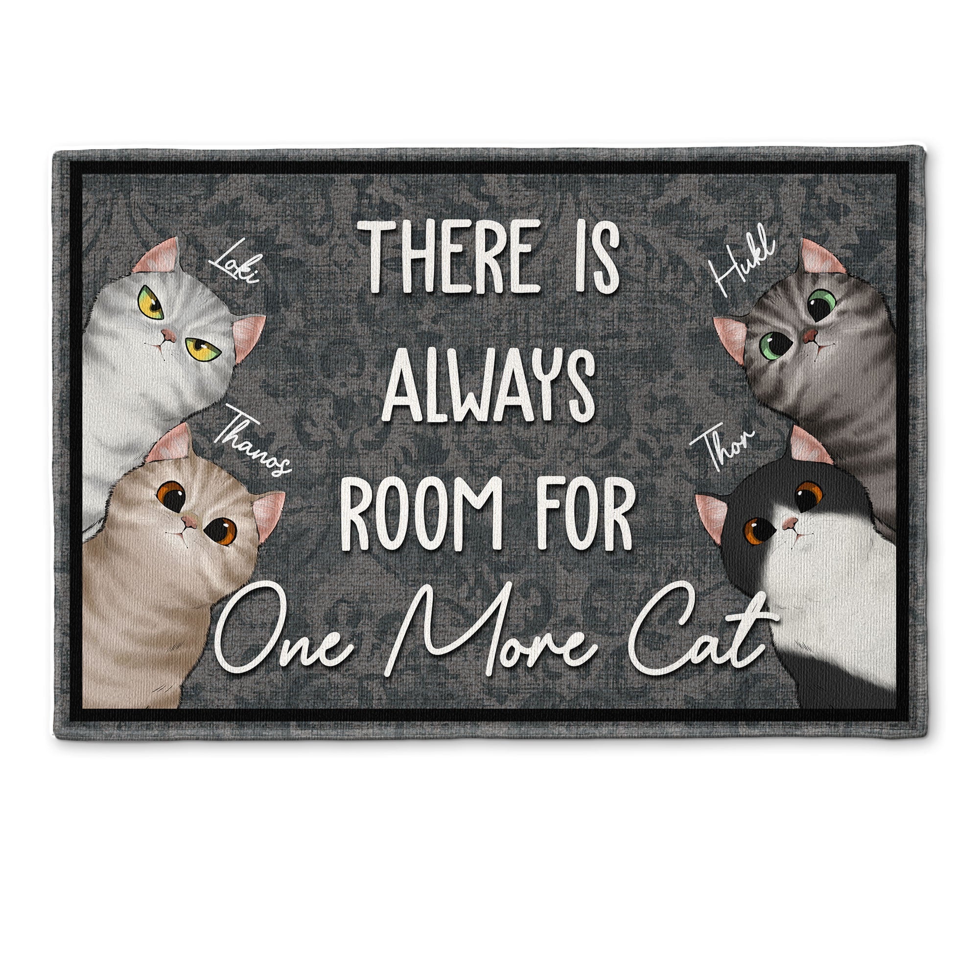 There Is Always Room For One More Cat - Personalized Doormat