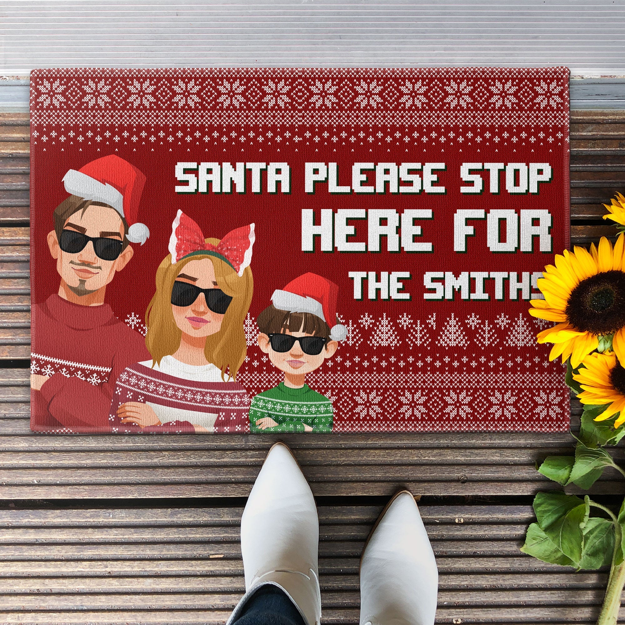 There's No Place Like Grandma and Grandpa's House - Personalized Doormat