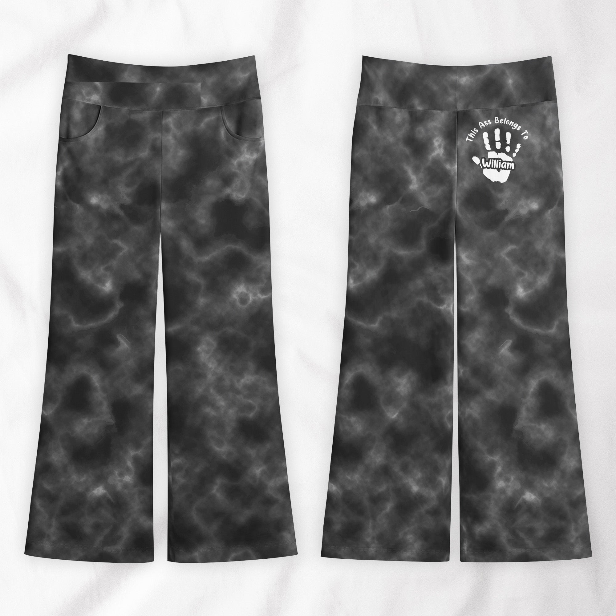 This A$$ Belongs To - Naughty Gifts For Wife - Personalized Wide Leg Pants