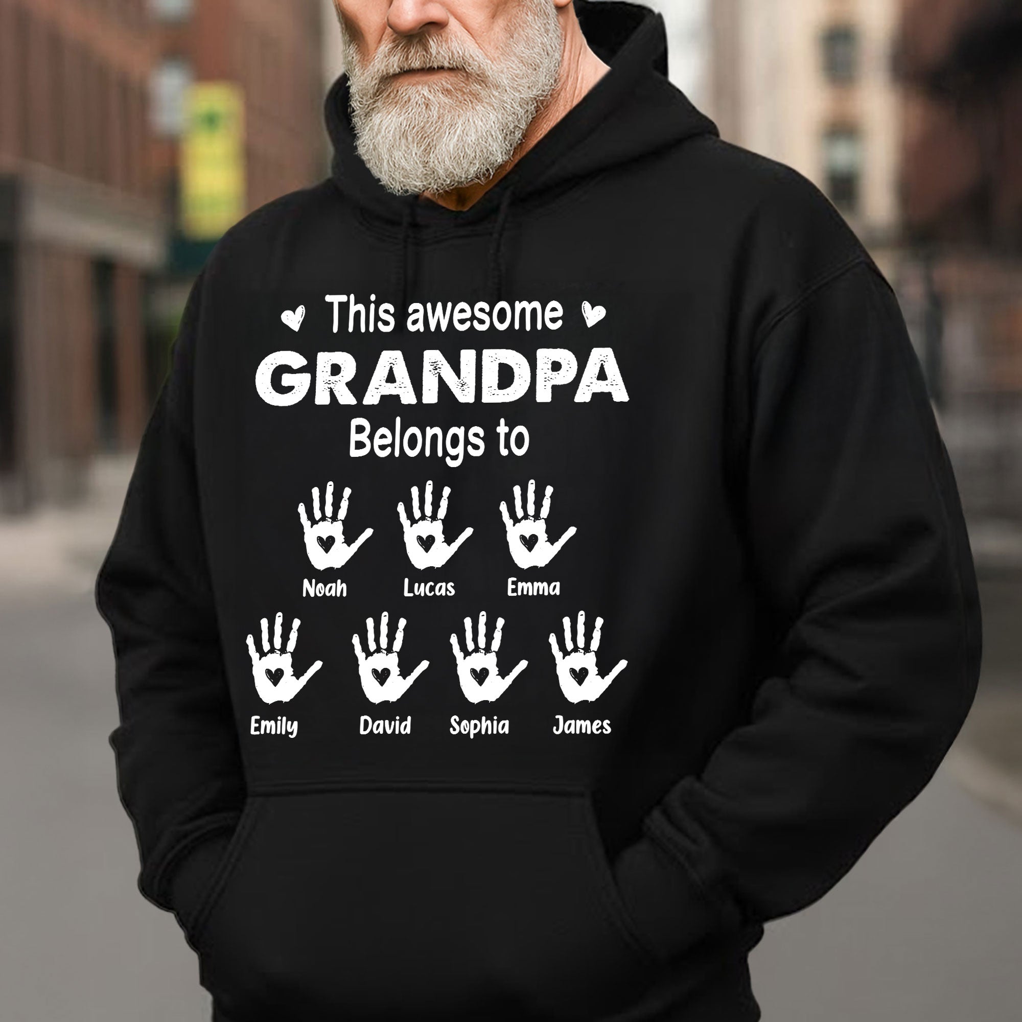This Awesome Grandpa Belongs To - Personalized Shirt