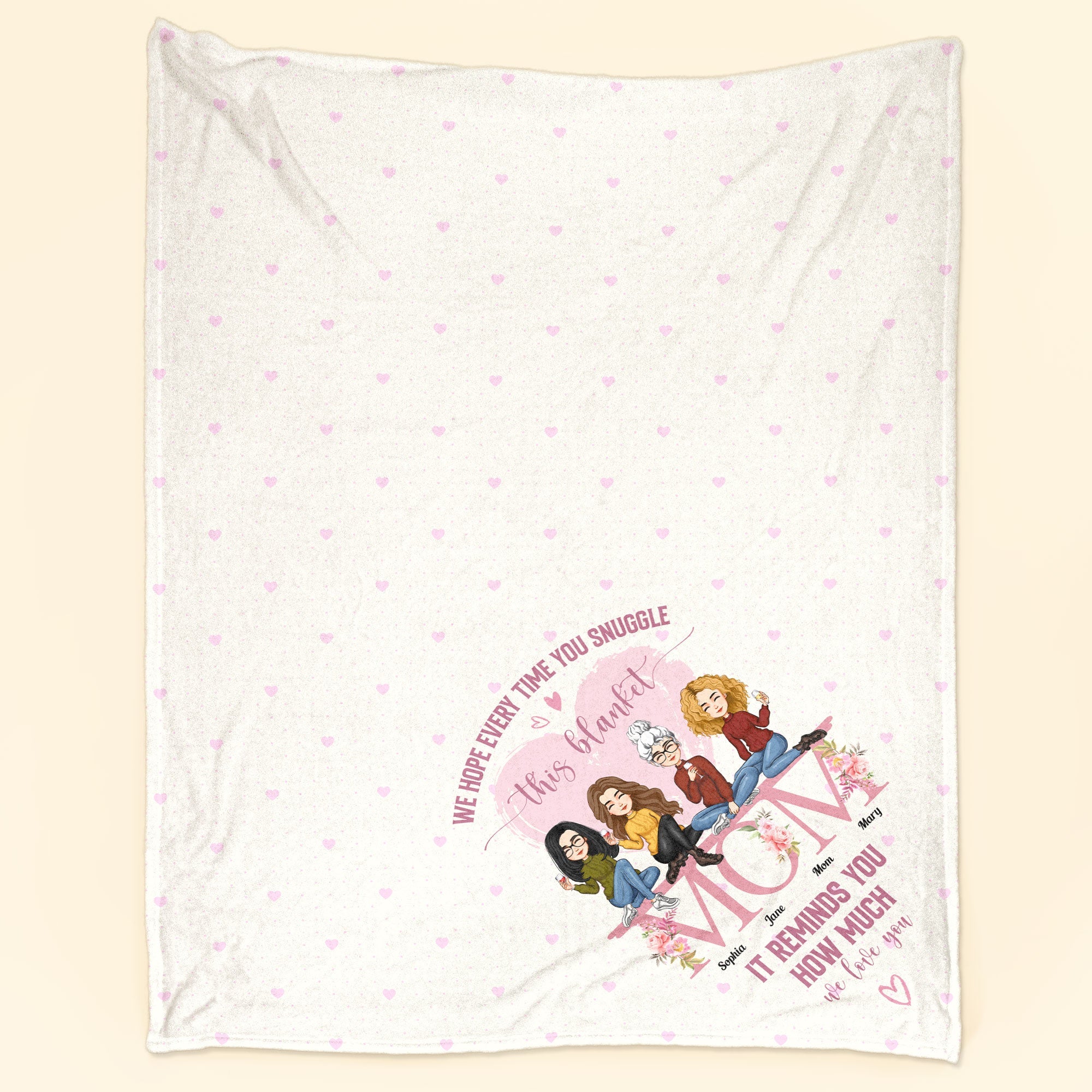 Blanket Reminds You How Much We Love You - Personalized Blanket