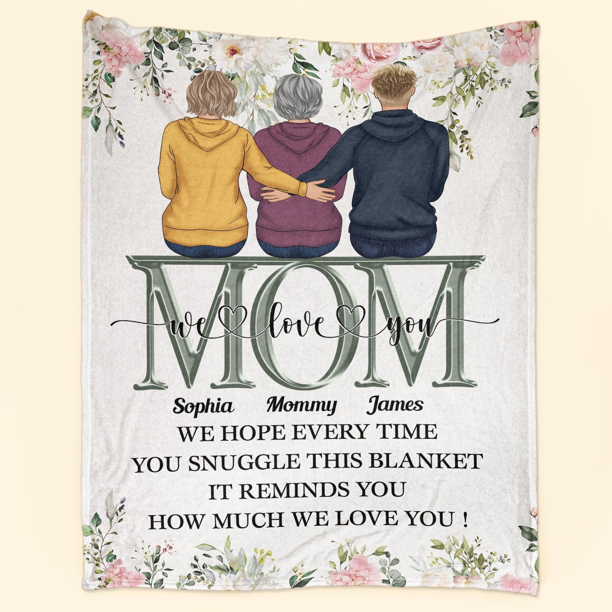 This Blanket Reminds You How Much We Love You - Personalized Mom Blanket