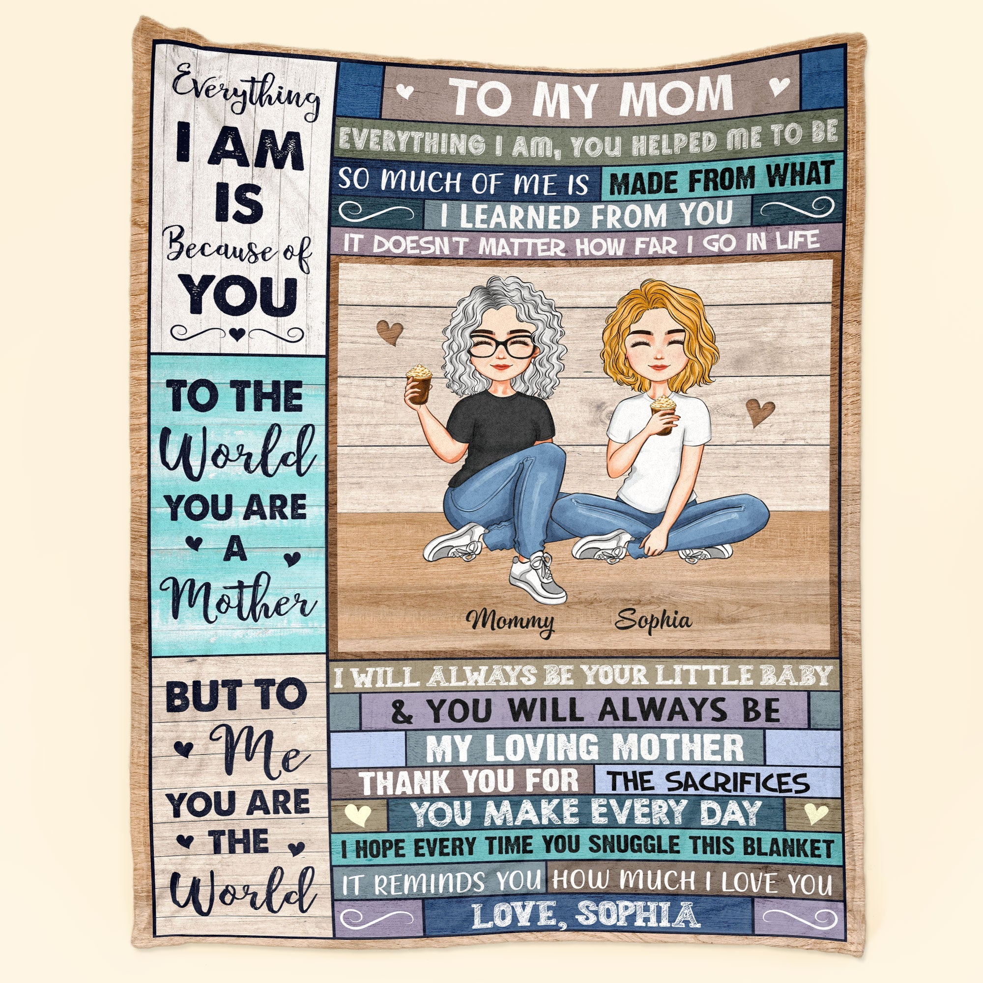 This Cozy Blanket Reminds You How Much I Love You - Personalized Mom Blanket
