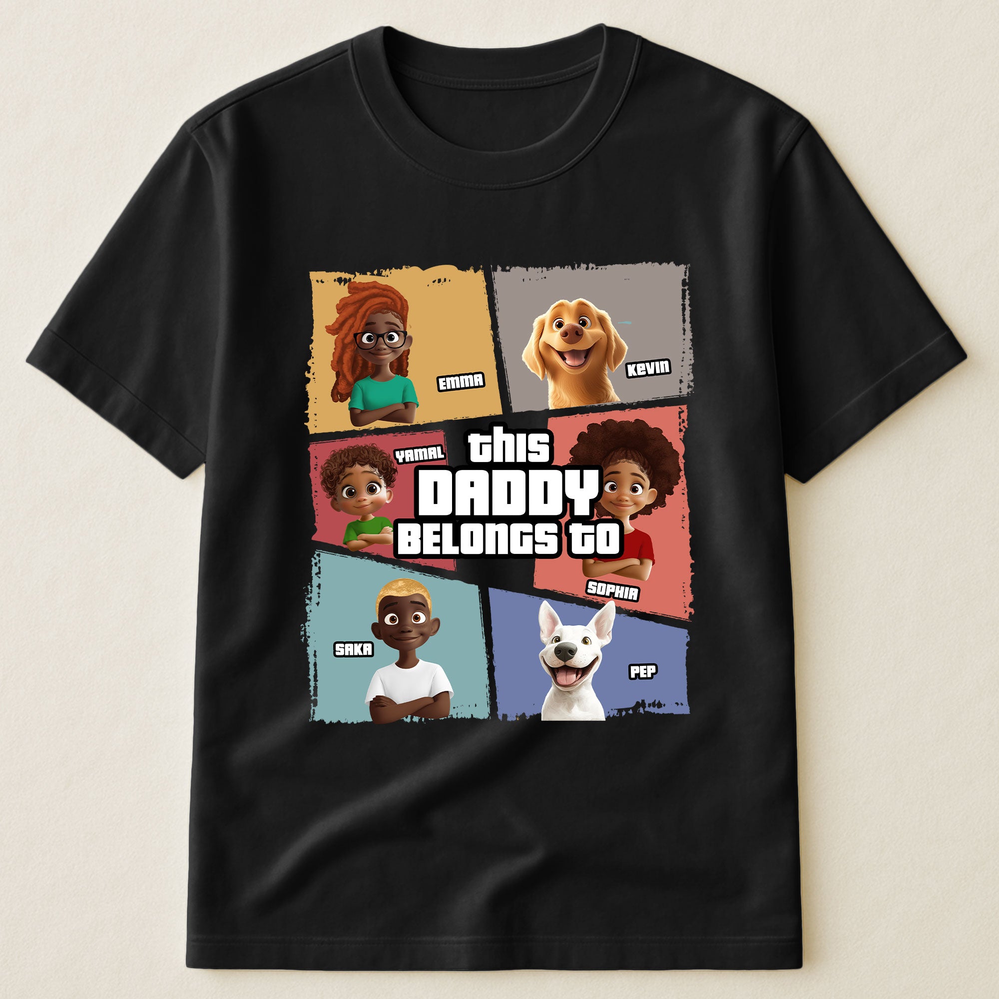 This Daddy Belongs To New Version - Personalized Shirt