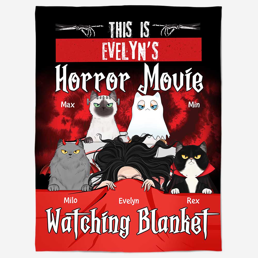 This Is Horror Movie Watching Blanket - Personalized Blanket