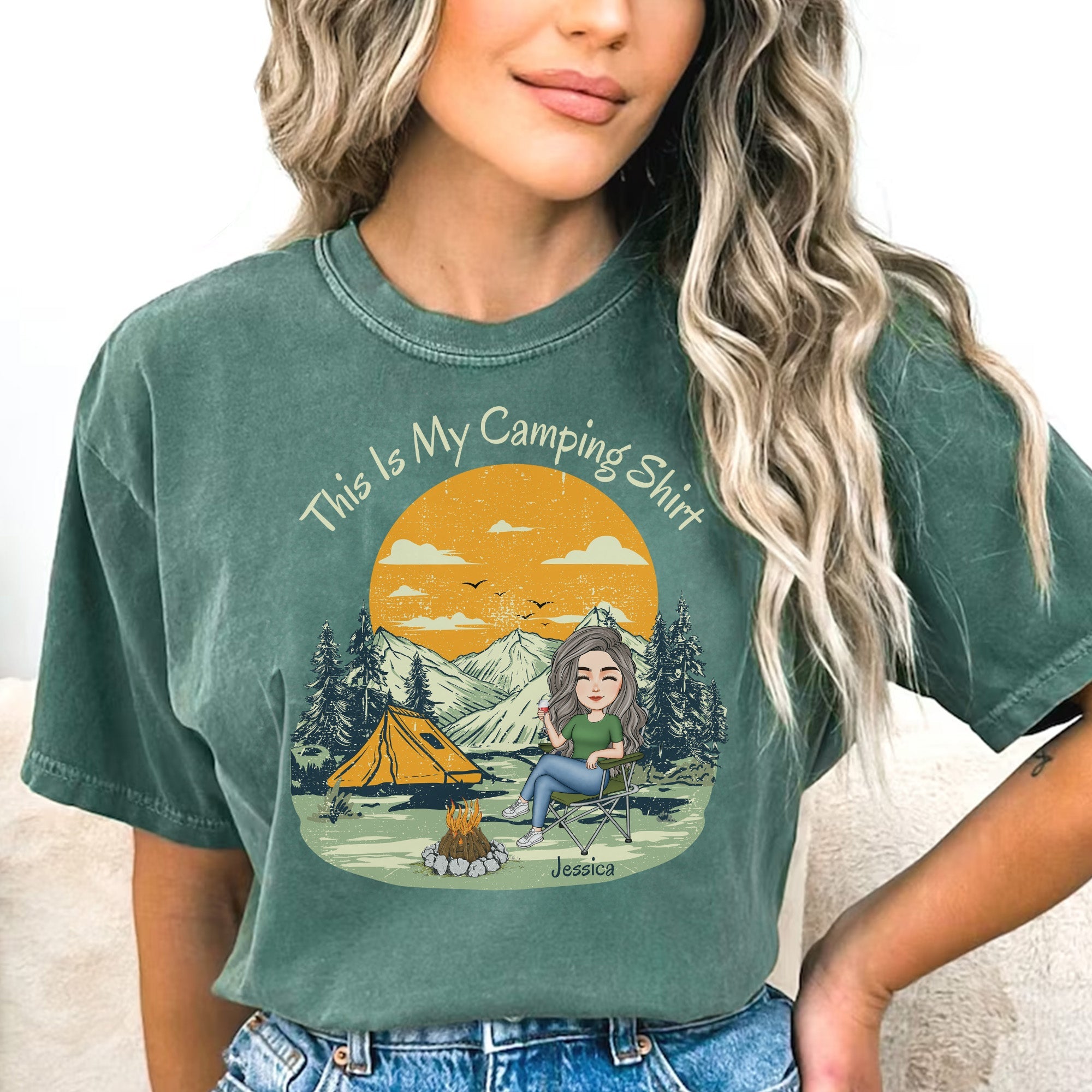This Is My Camping Shirt - Personalized Comfort Tee
