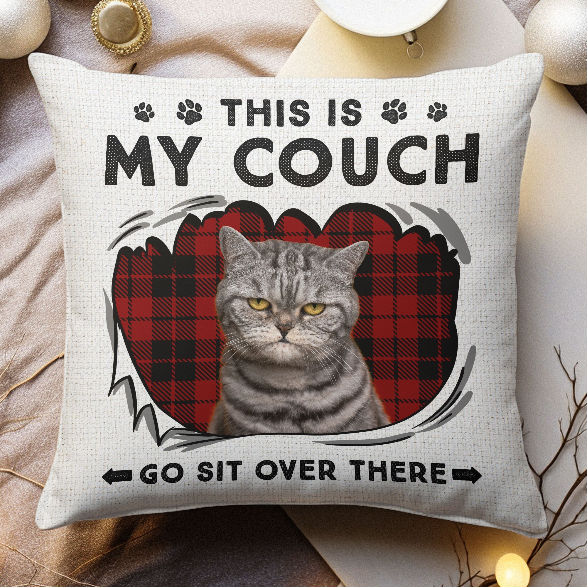 This Is My Couch - Personalized Photo Pillow (Insert Included)