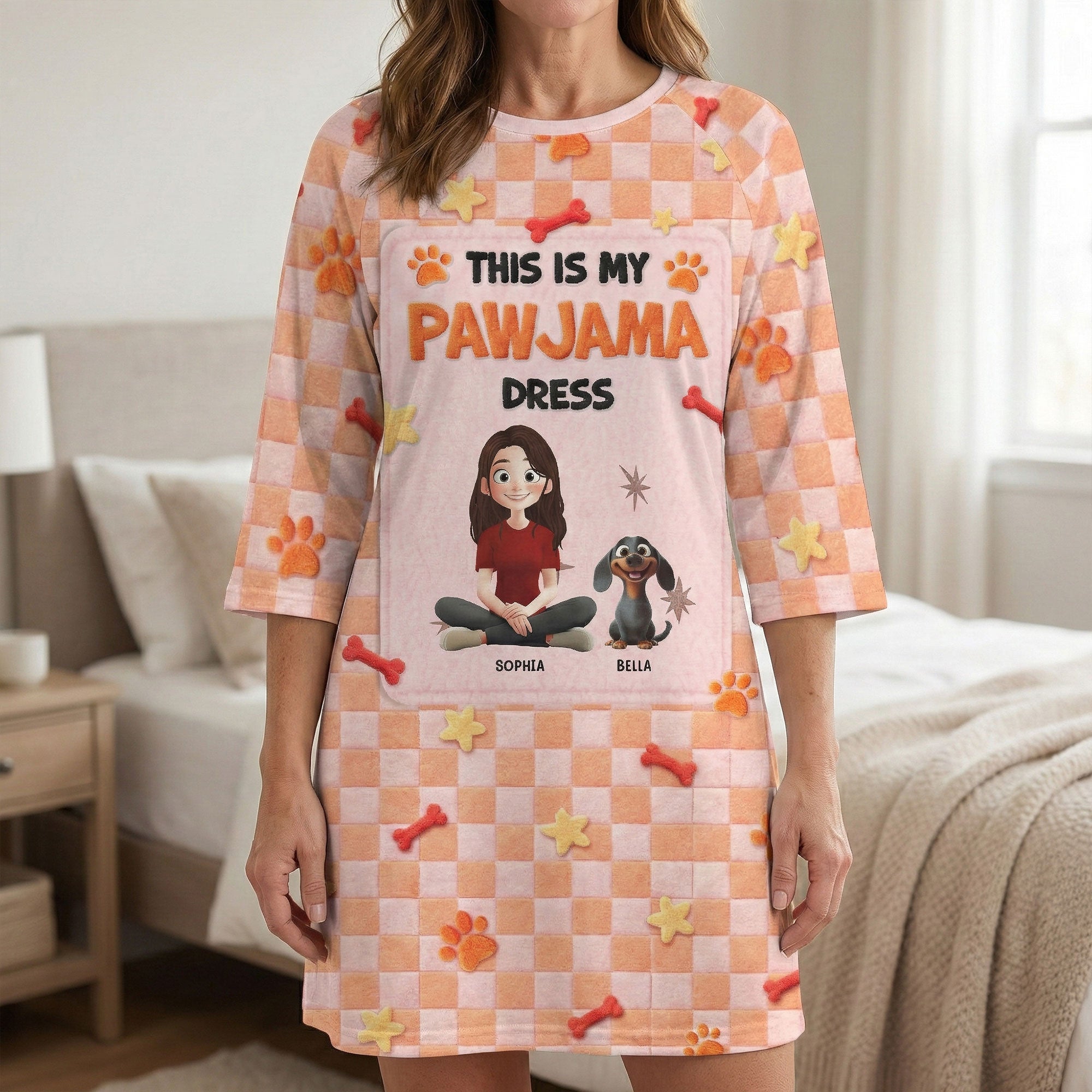 This Is My Pawjama Dress - 3D Version - Personalized Pyjamas