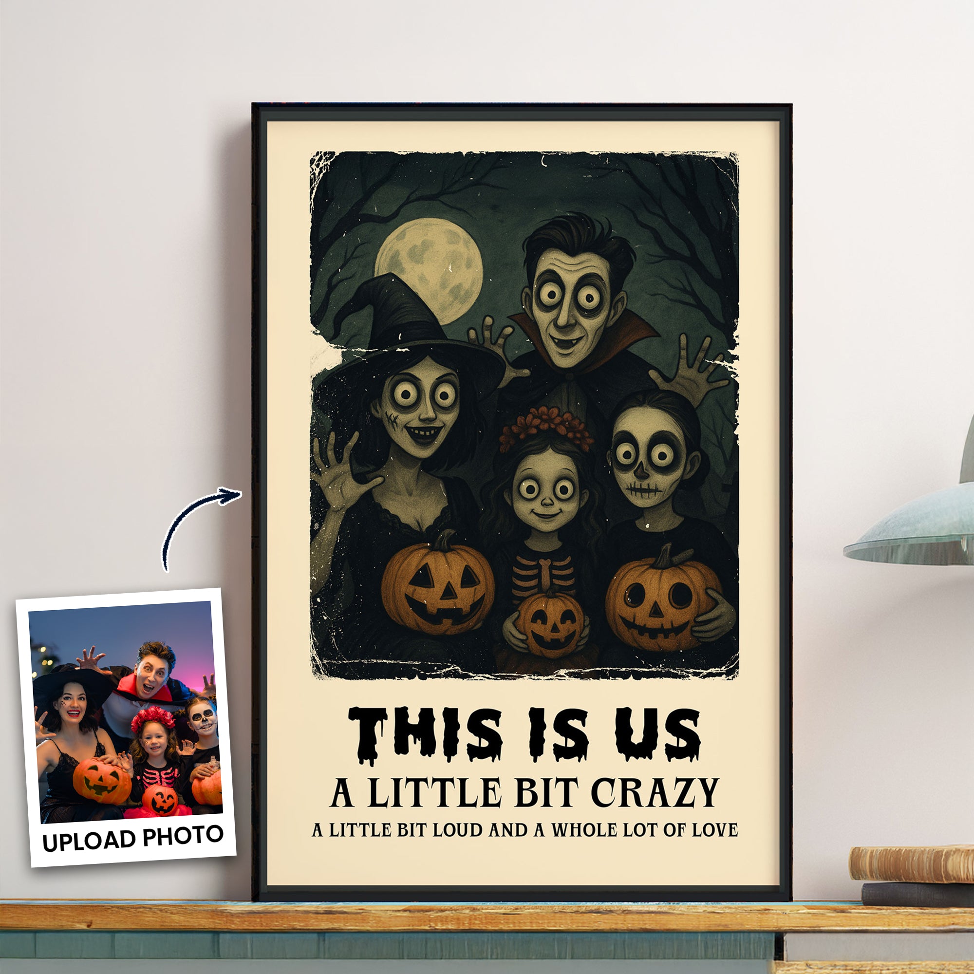 This Is Us A Little Bit Crazy - Personalized Photo Poster