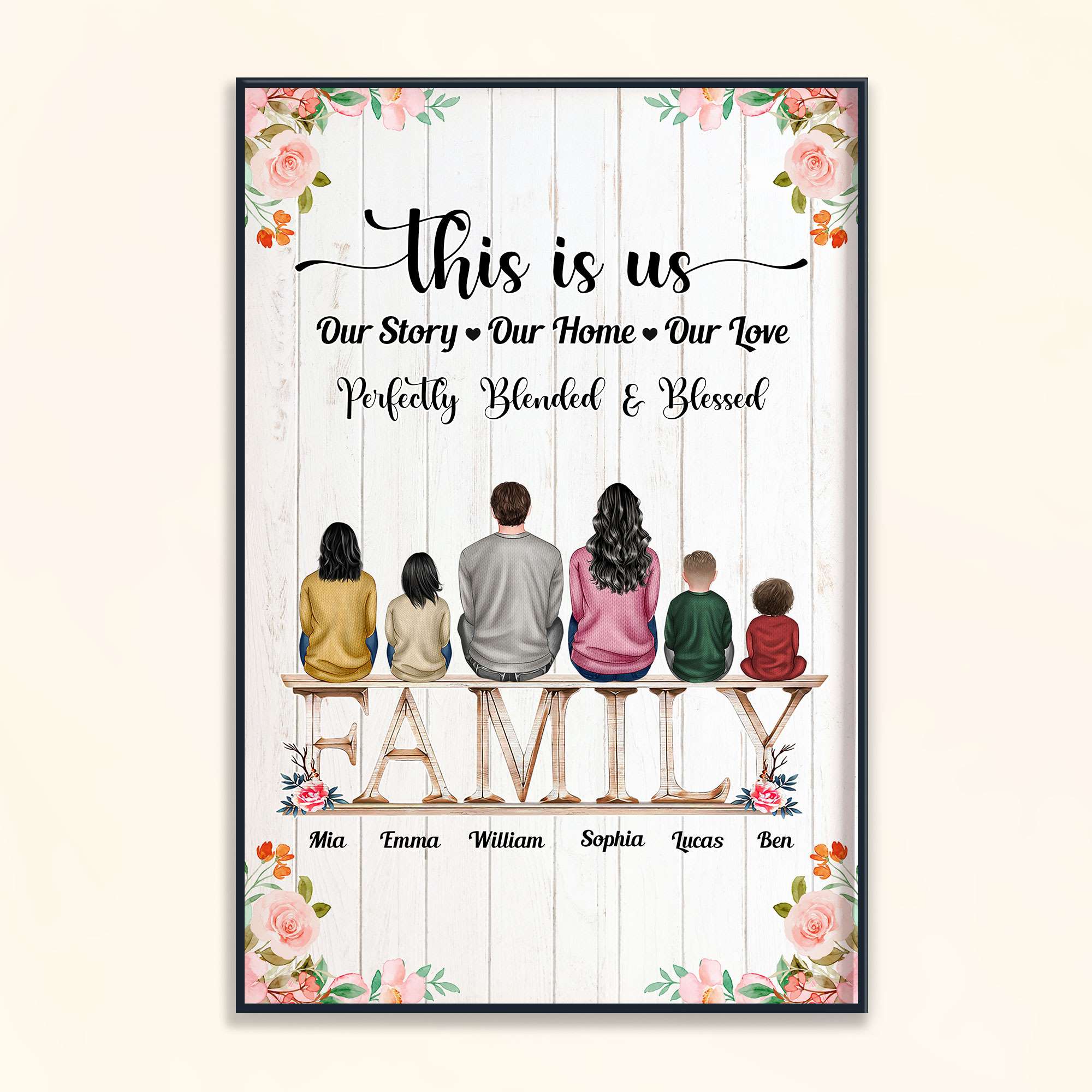 This Is Us, Our Story-Our Home-Our Love - Personalized Poster/Wrapped Canvas
