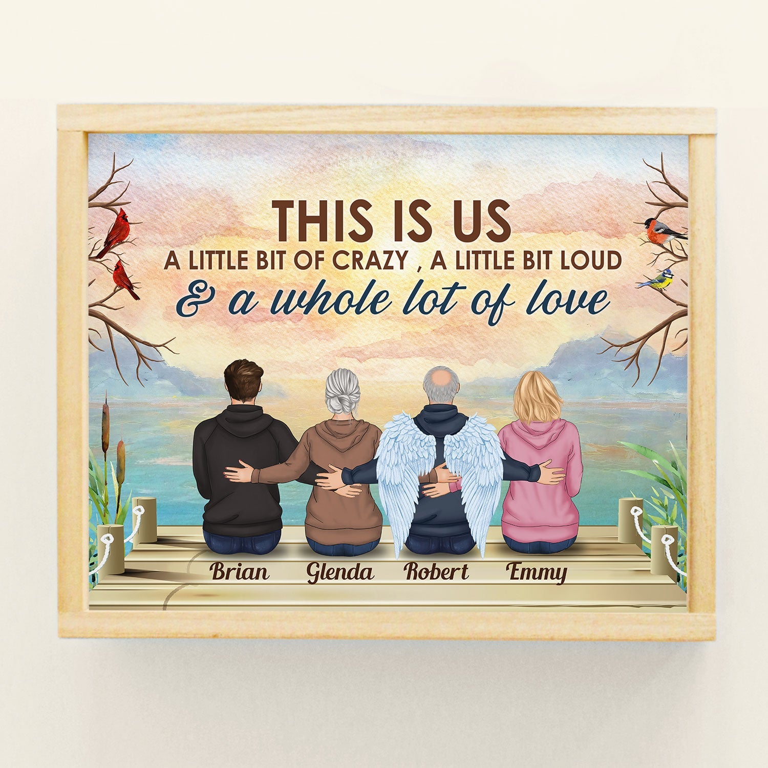 This Is Us  - Personalized Poster - Memorial Gift For Family Members