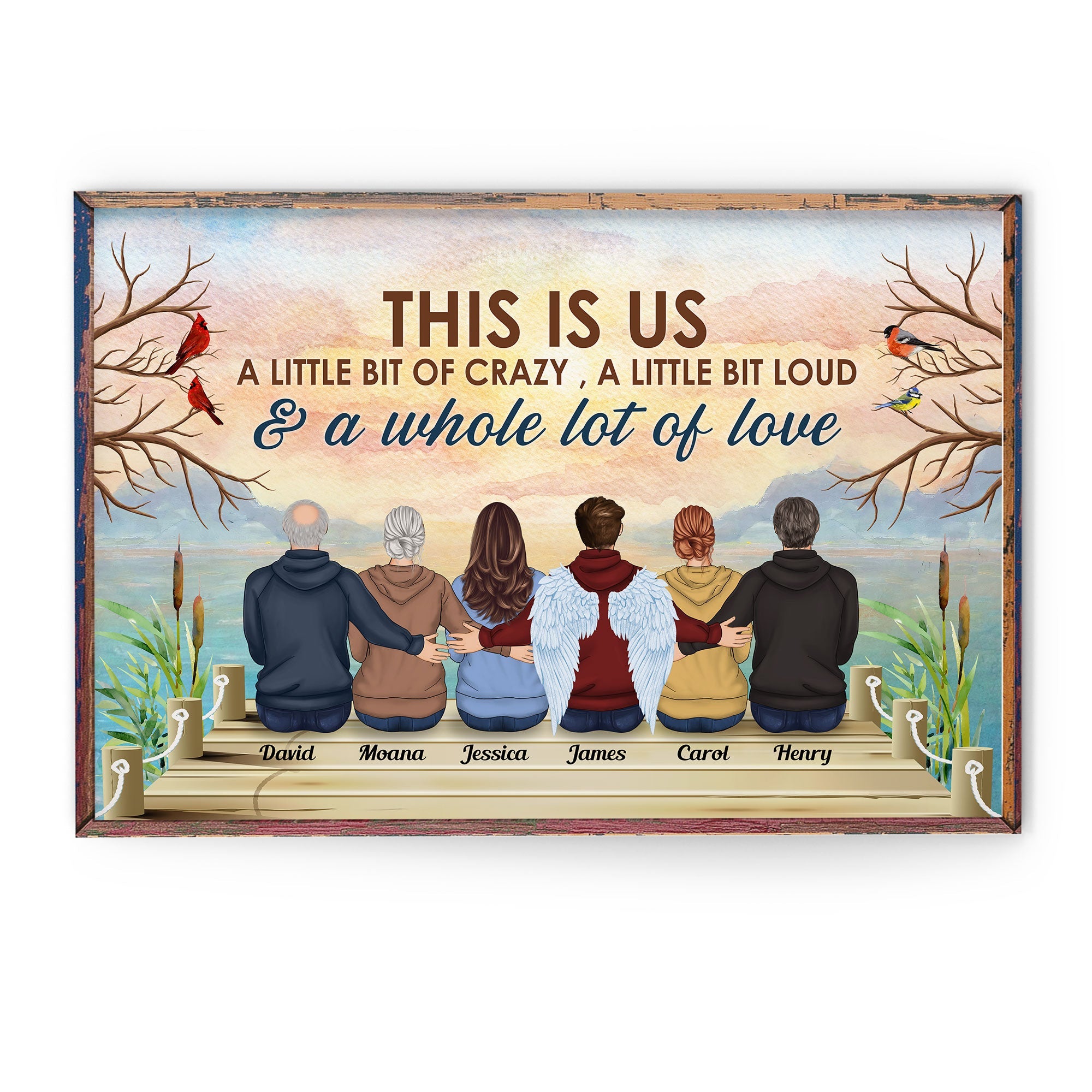 This Is Us - Personalized Poster/Wrapped Canvas - Memorial Gift For Family Members