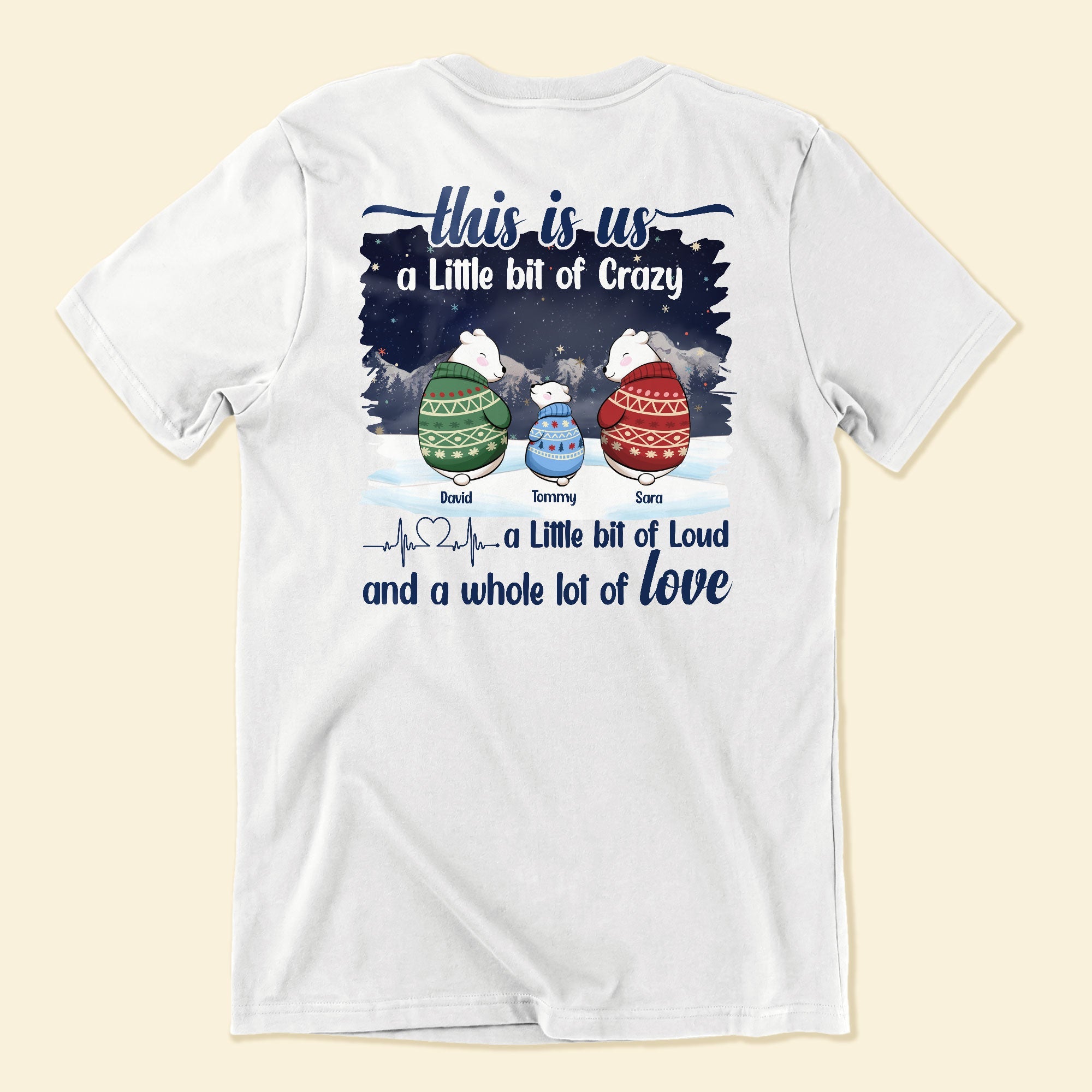 This Is Us - Personalized Back Printed Shirt - Birthday, Christmas Gift For Husband, Wife, Family Members
