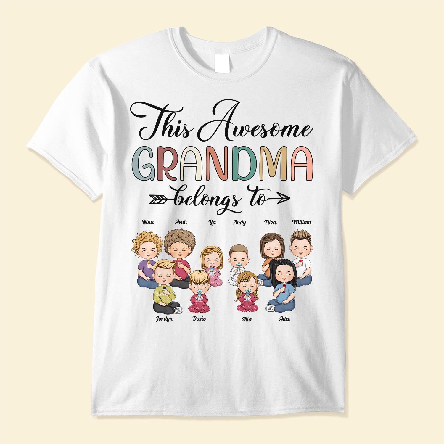 This Awesome Grandma - Personalized Shirt