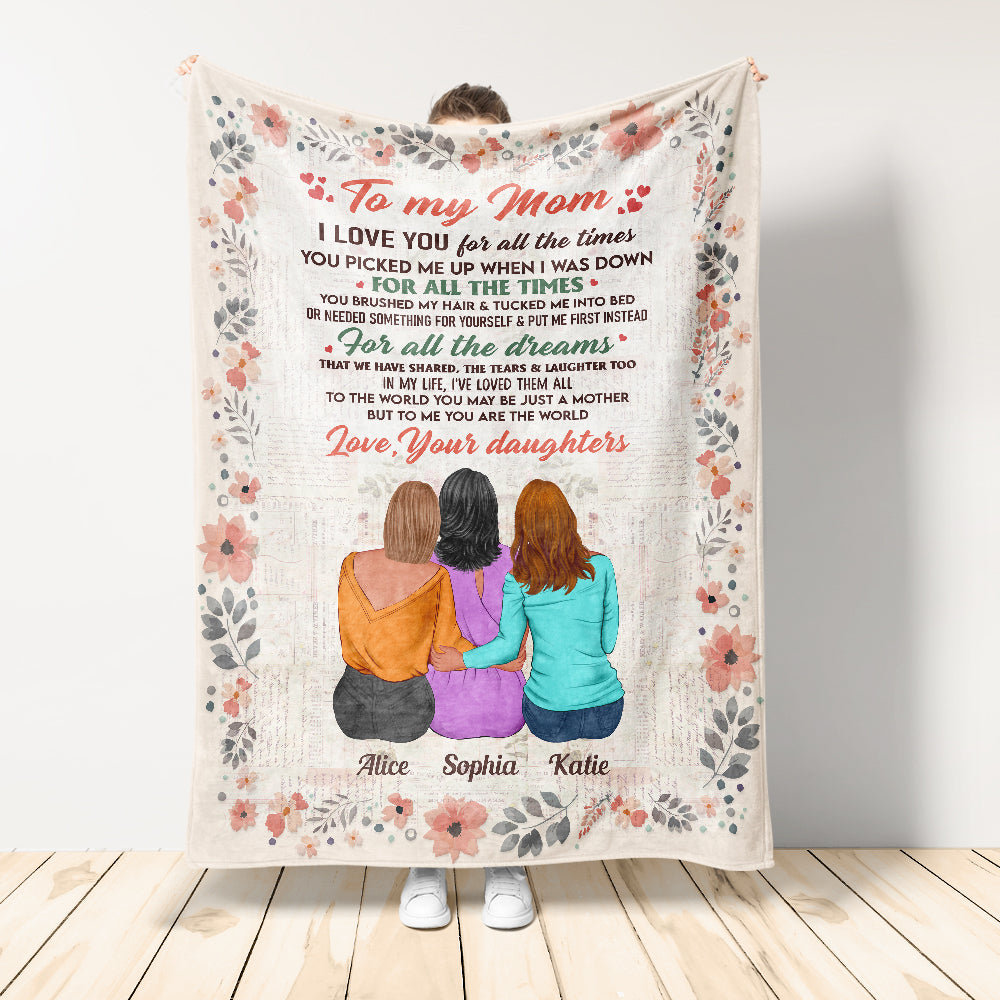 To My Mom - Personalized Mom Blanket