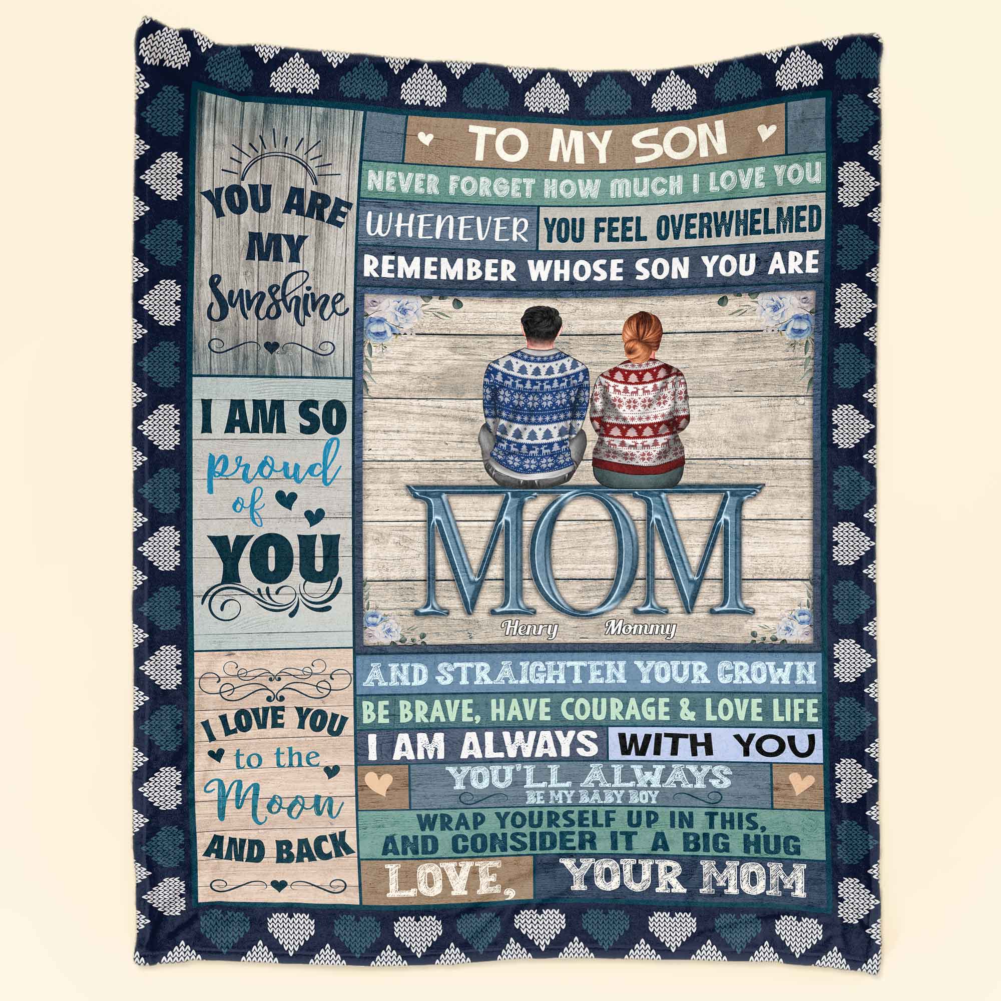 To My Son And Daughter Blanket - Personalized Son Blanket