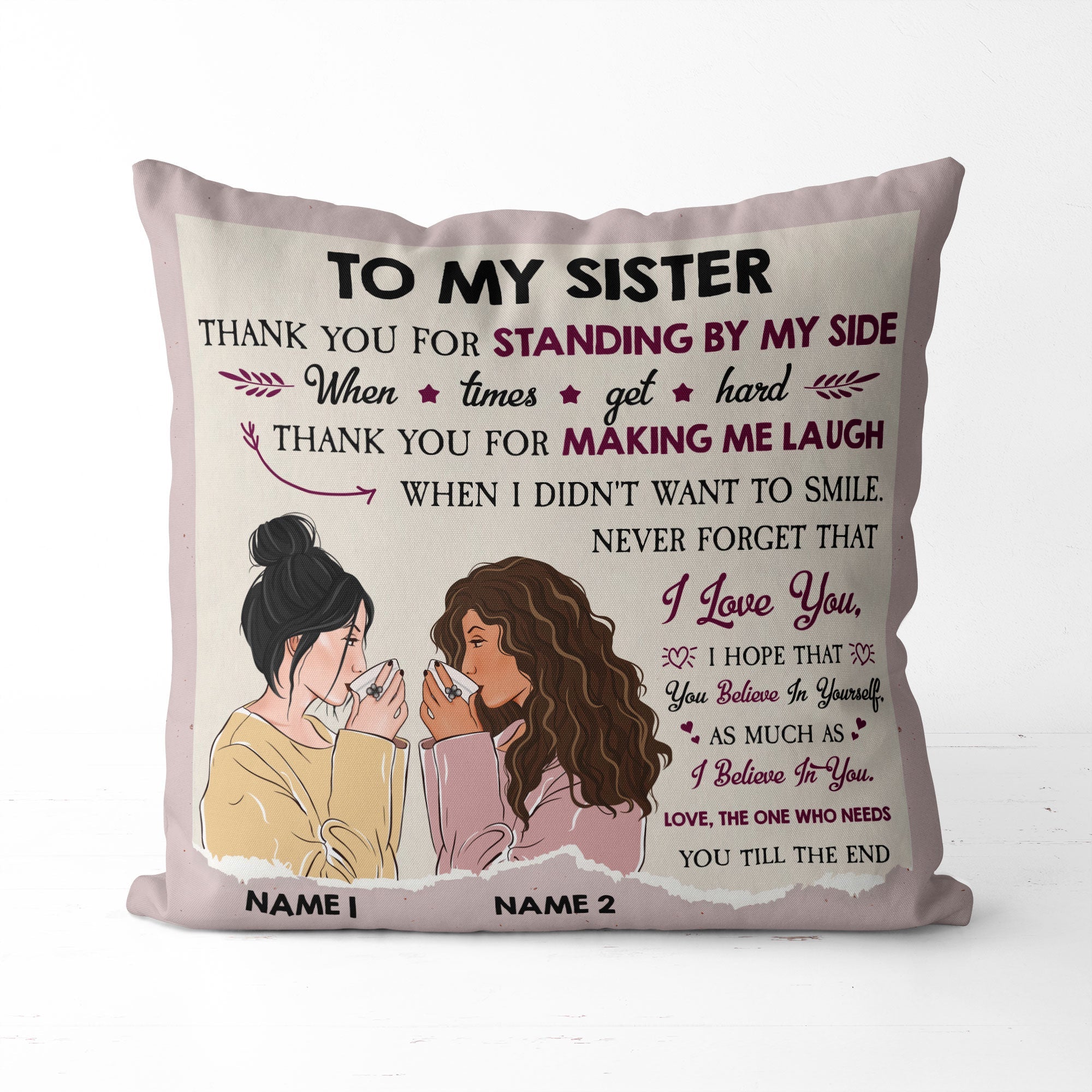 Never Forget That I Love You - Personalized Pillow (Insert Included)