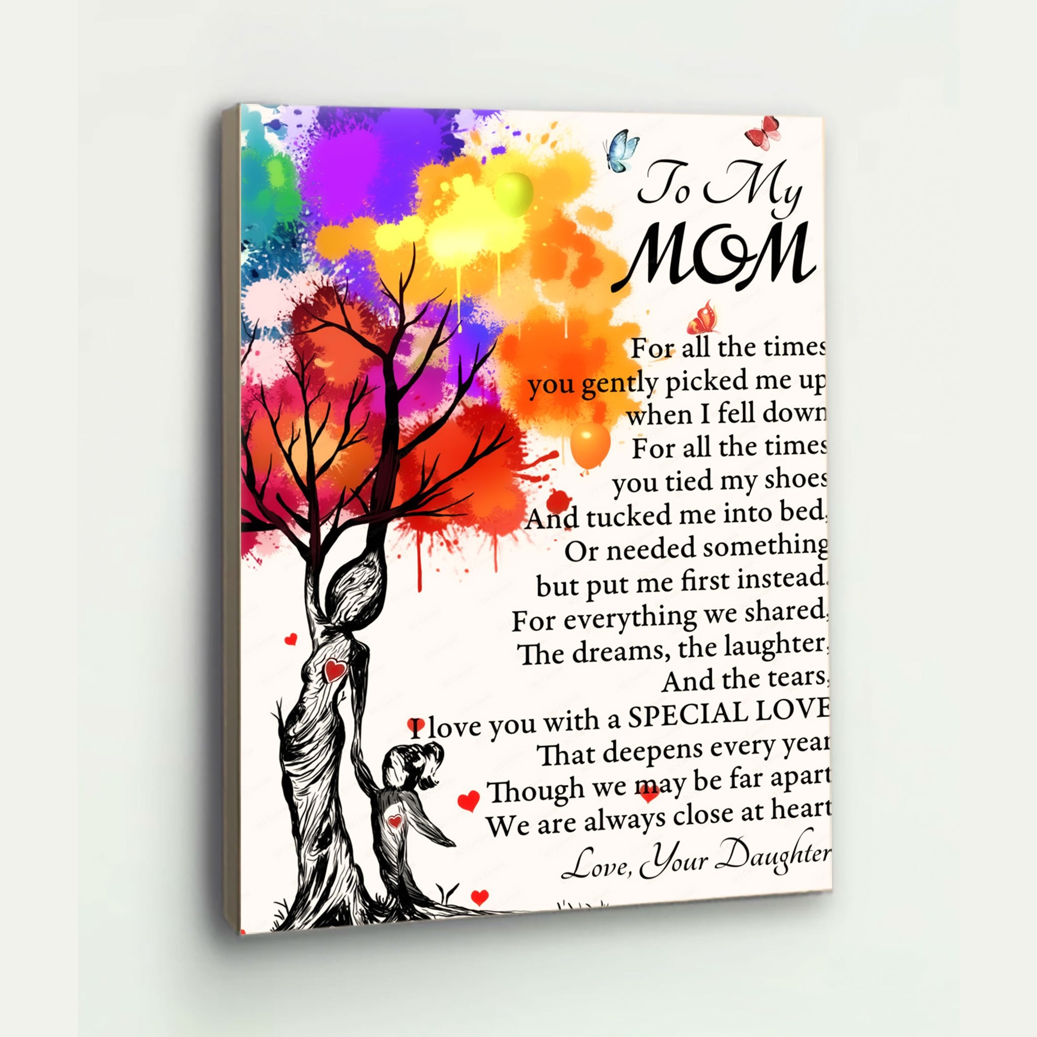 To My Mom Canvas Print Wall Art - Gift For Mom - Matte Canvas-A Loves Gift