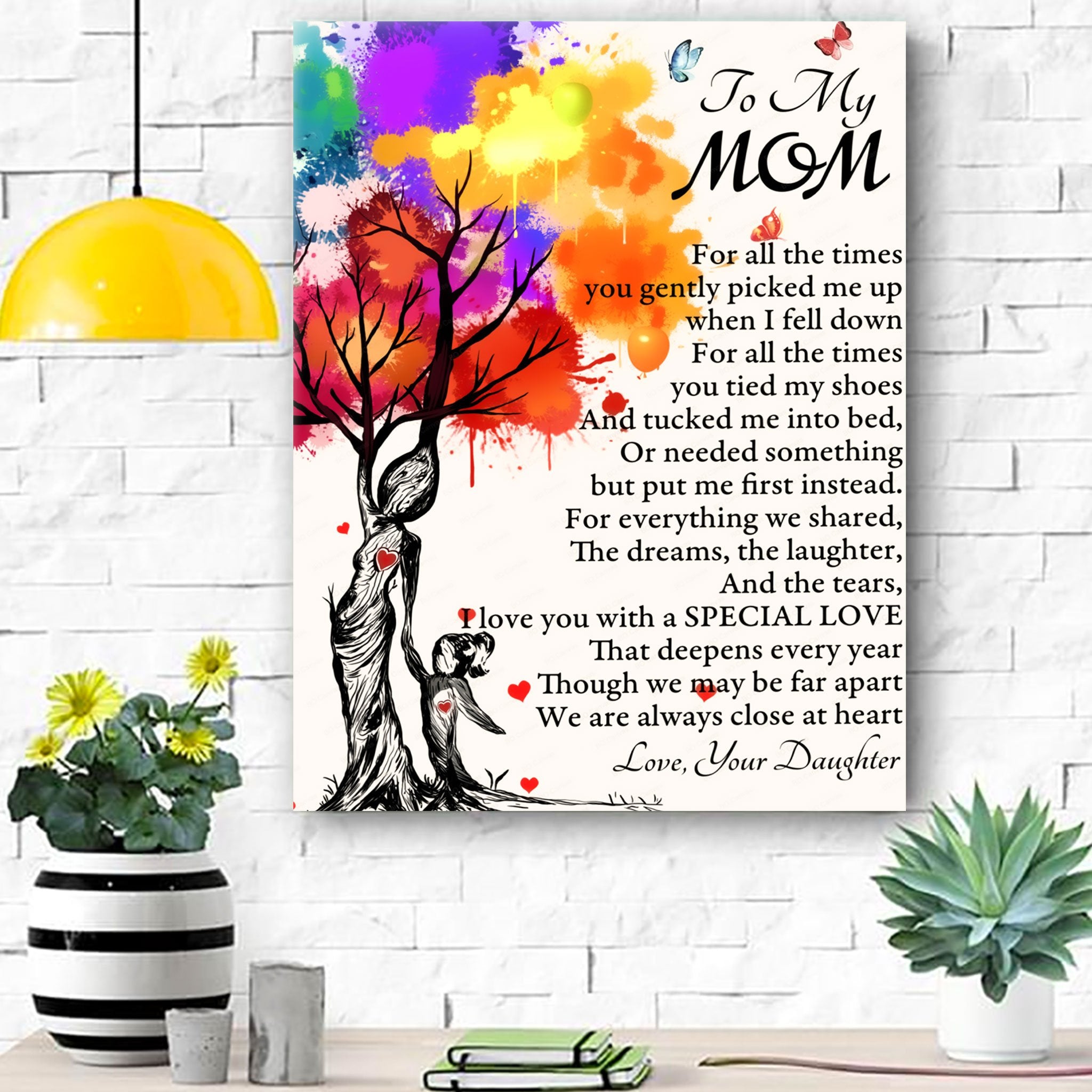 To My Mom Canvas Print Wall Art - Gift For Mom - Matte Canvas-A Loves Gift