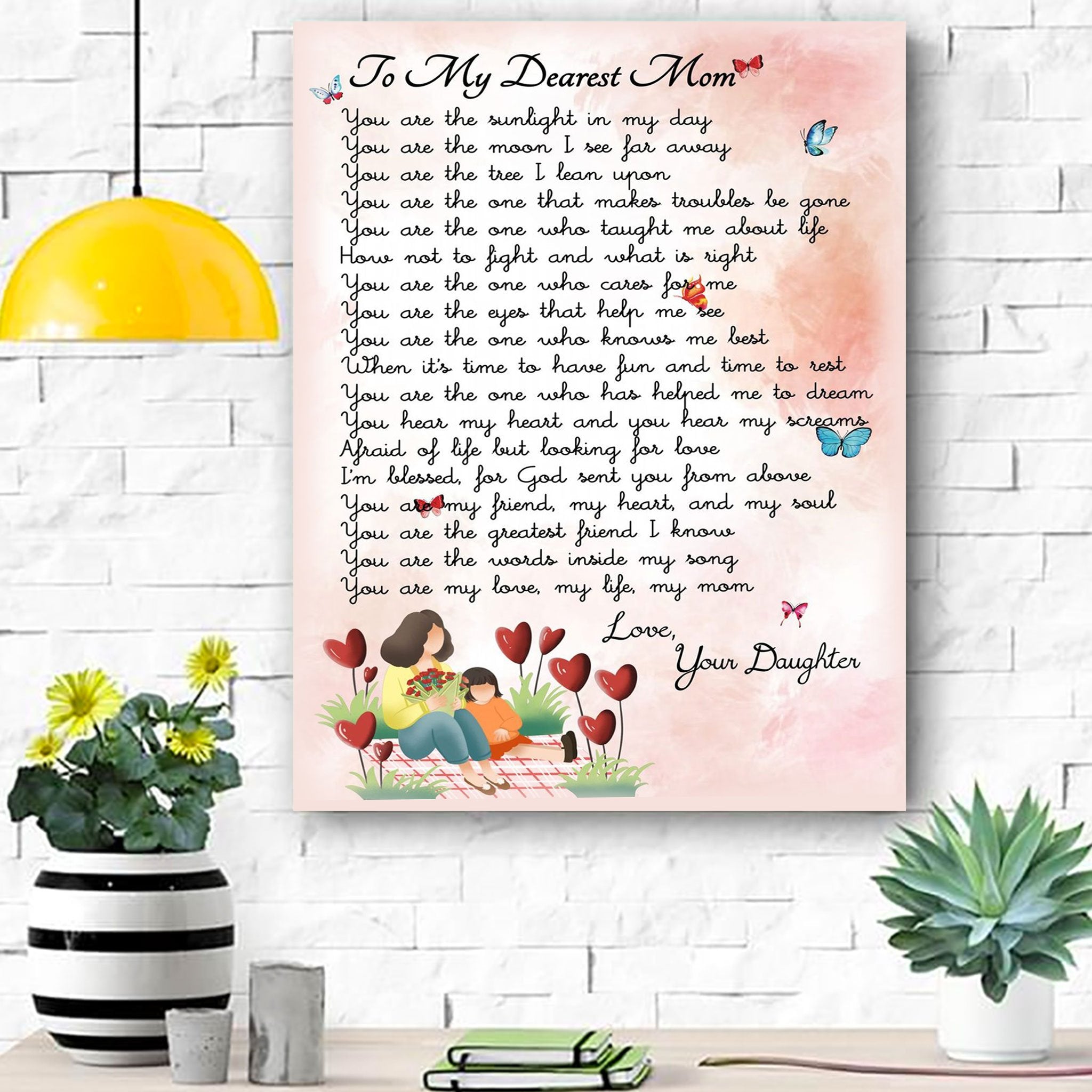 To My Mom Canvas Print Wall Art - Gift For Mom - Matte Canvas-A Loves Gift