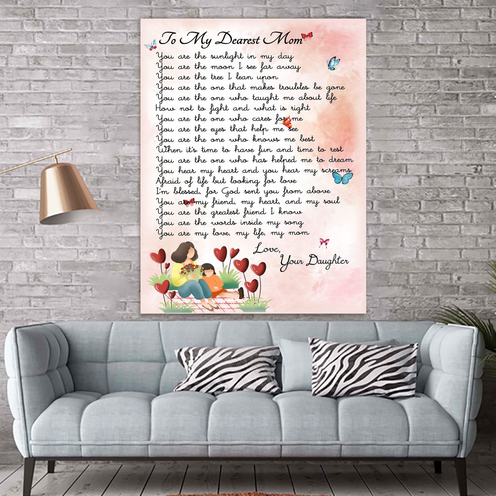 To My Mom Canvas Print Wall Art - Gift For Mom - Matte Canvas-A Loves Gift