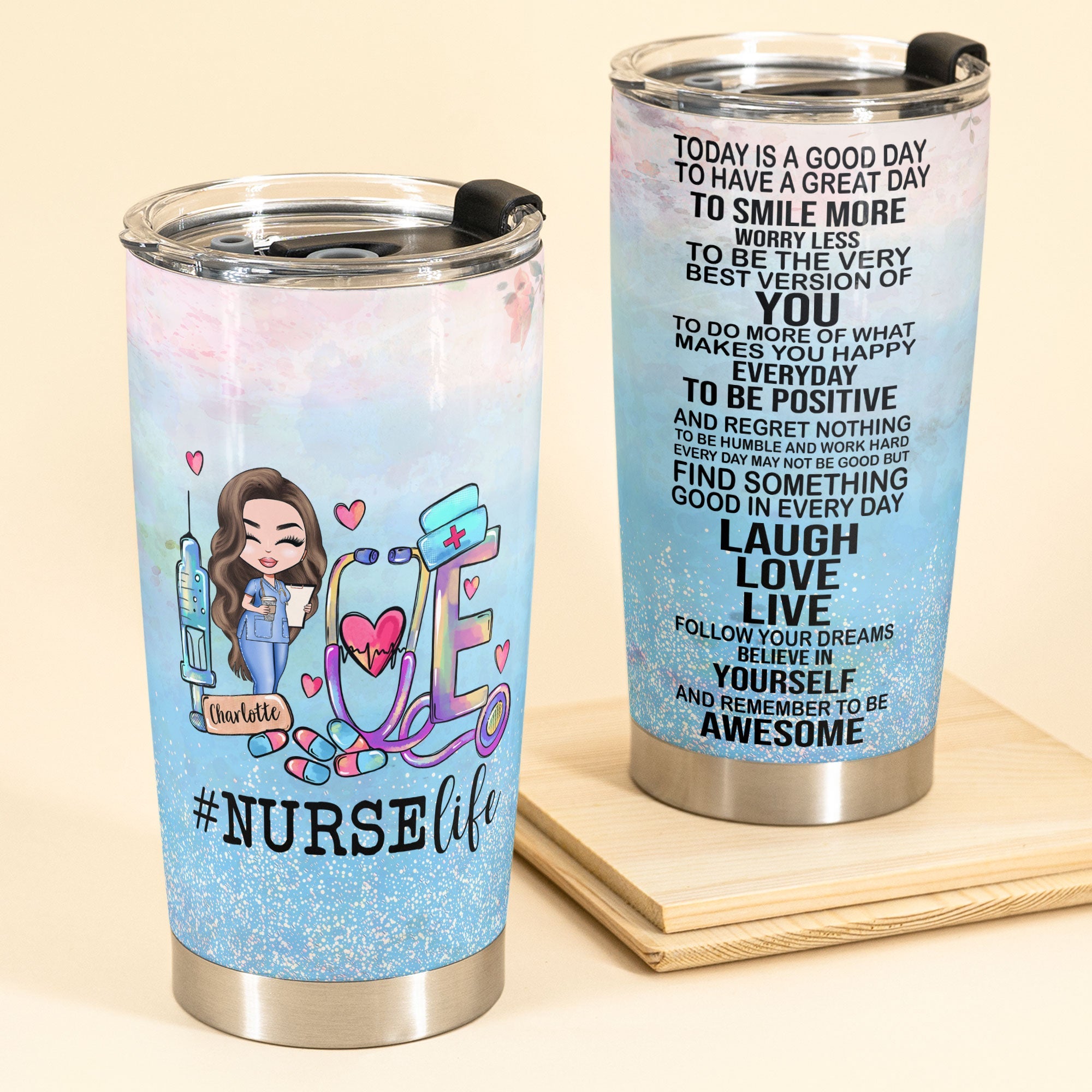 Today Is A Good Day - Personalized Tumbler Cup