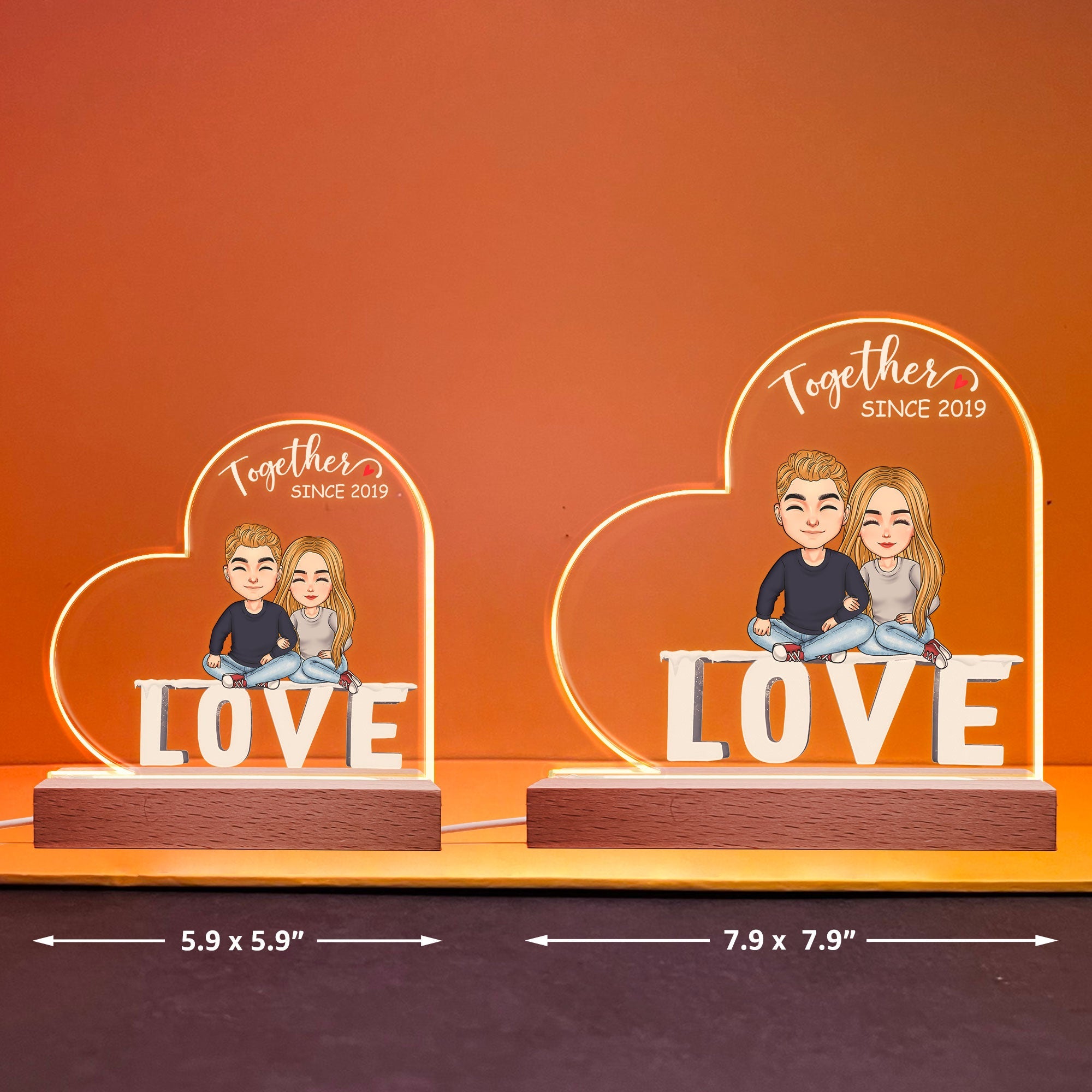 Together Since - Personalized LED Light