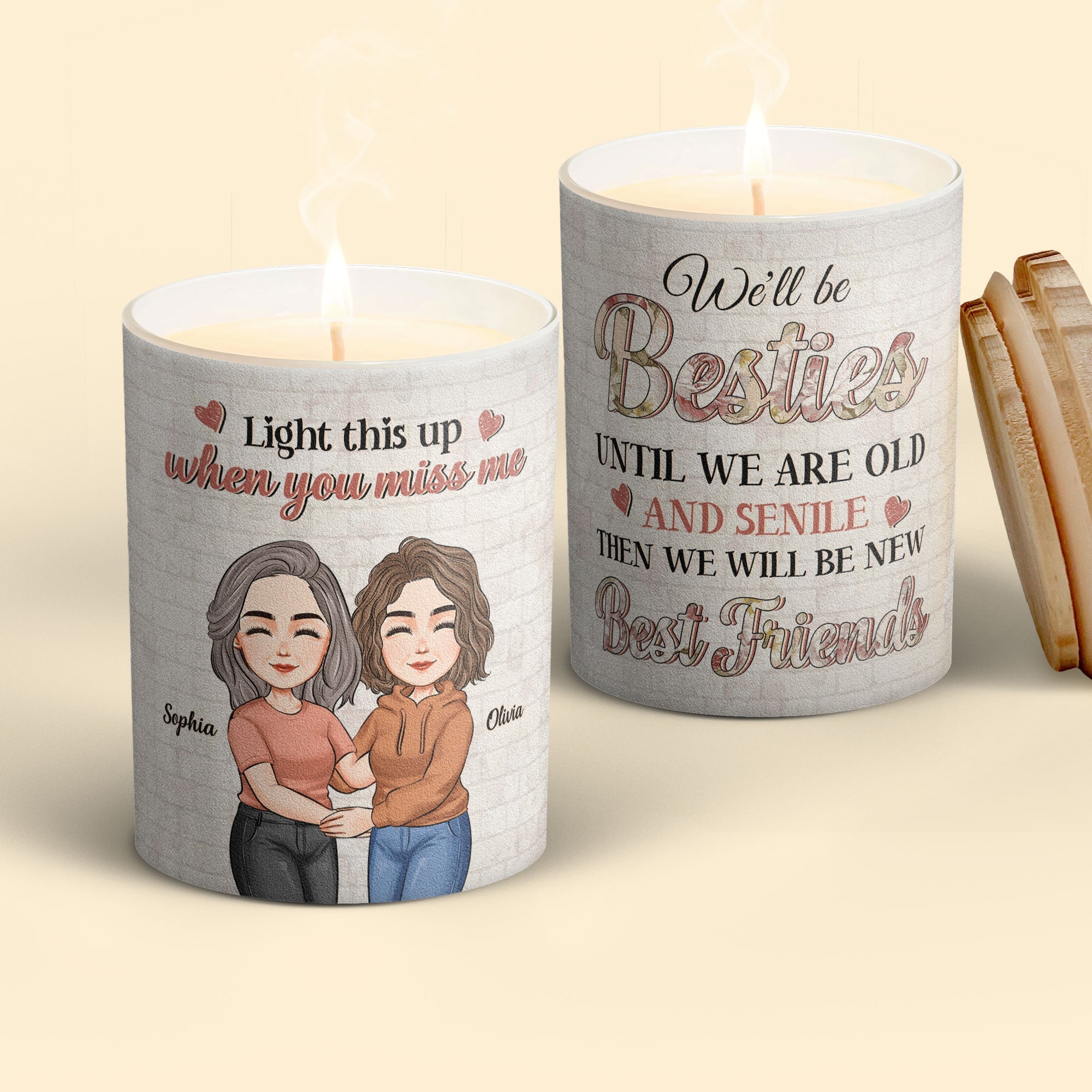 Until We Are Old And Senile - Personalized Candle