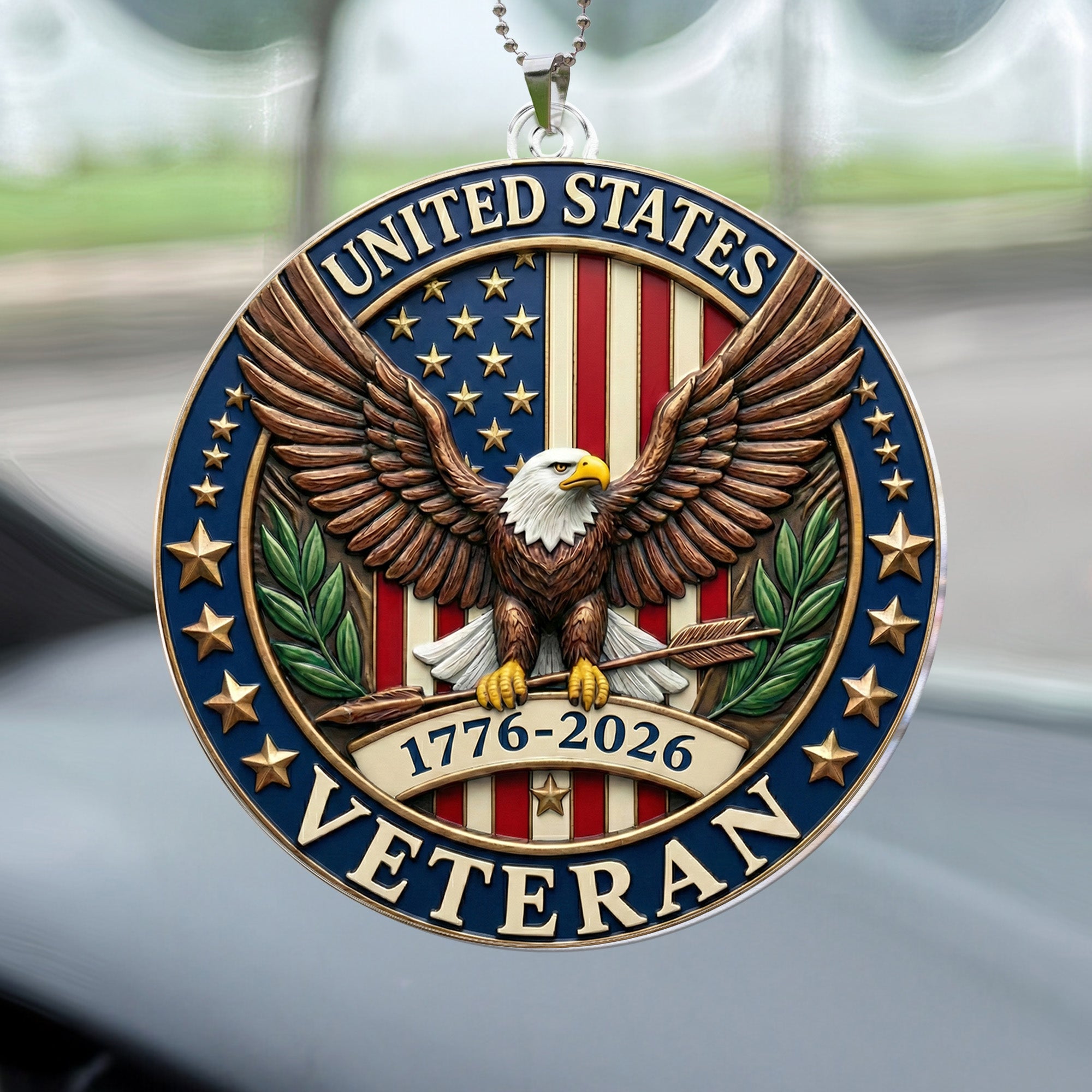USA 250th Anniversary - Personalized Rear View Mirror Accessory