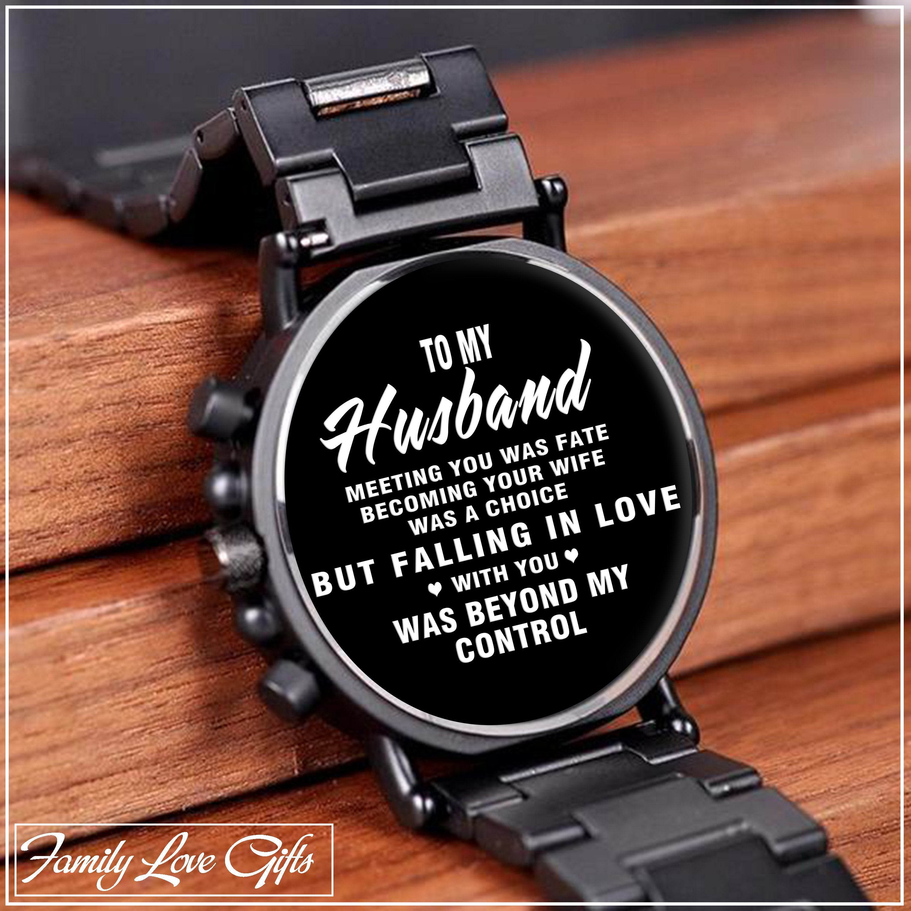 Great Gift For Husband - Wooden Stainless Steel Quartz Wristwatches-A Loves Gift
