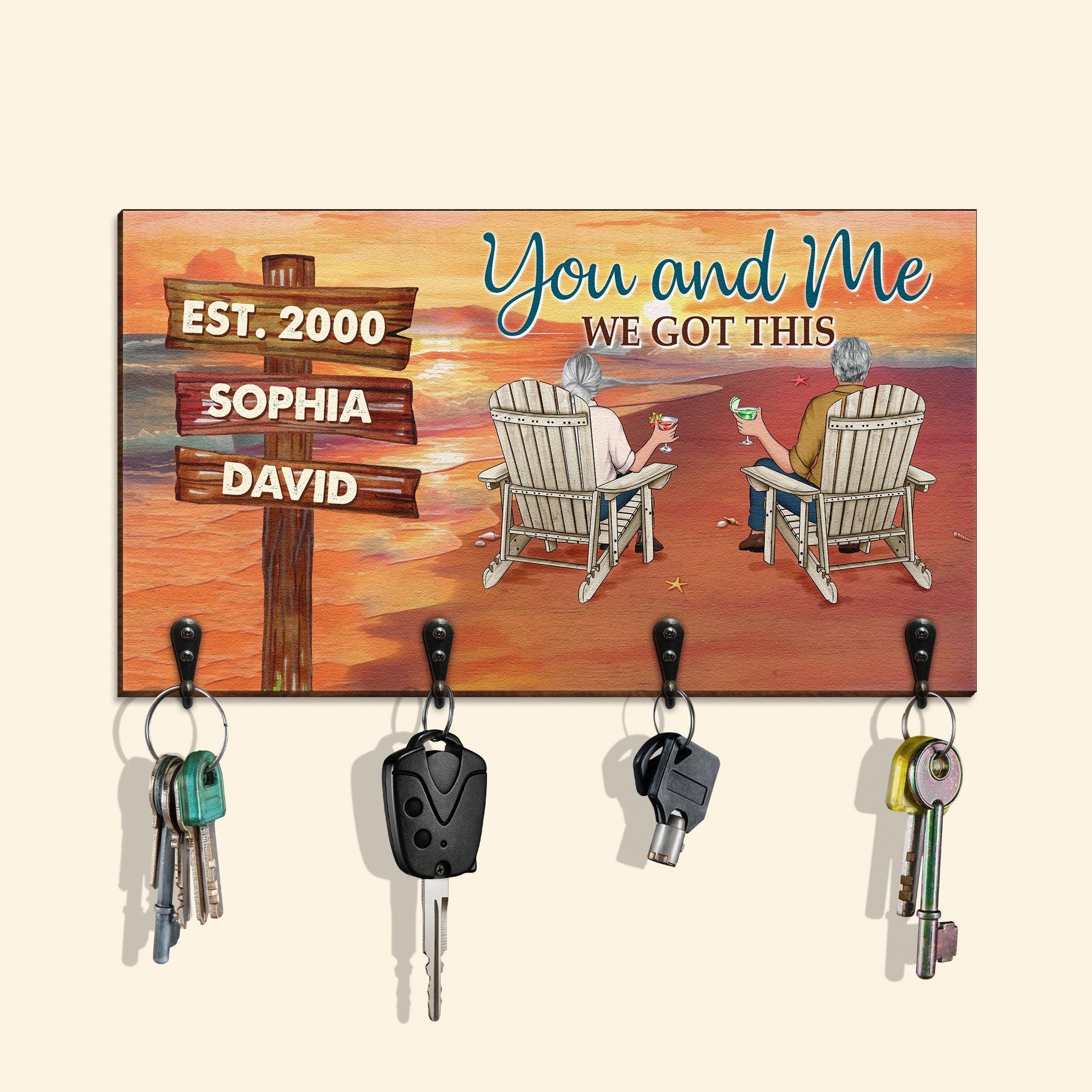 We Got This - Personalized Key Holder