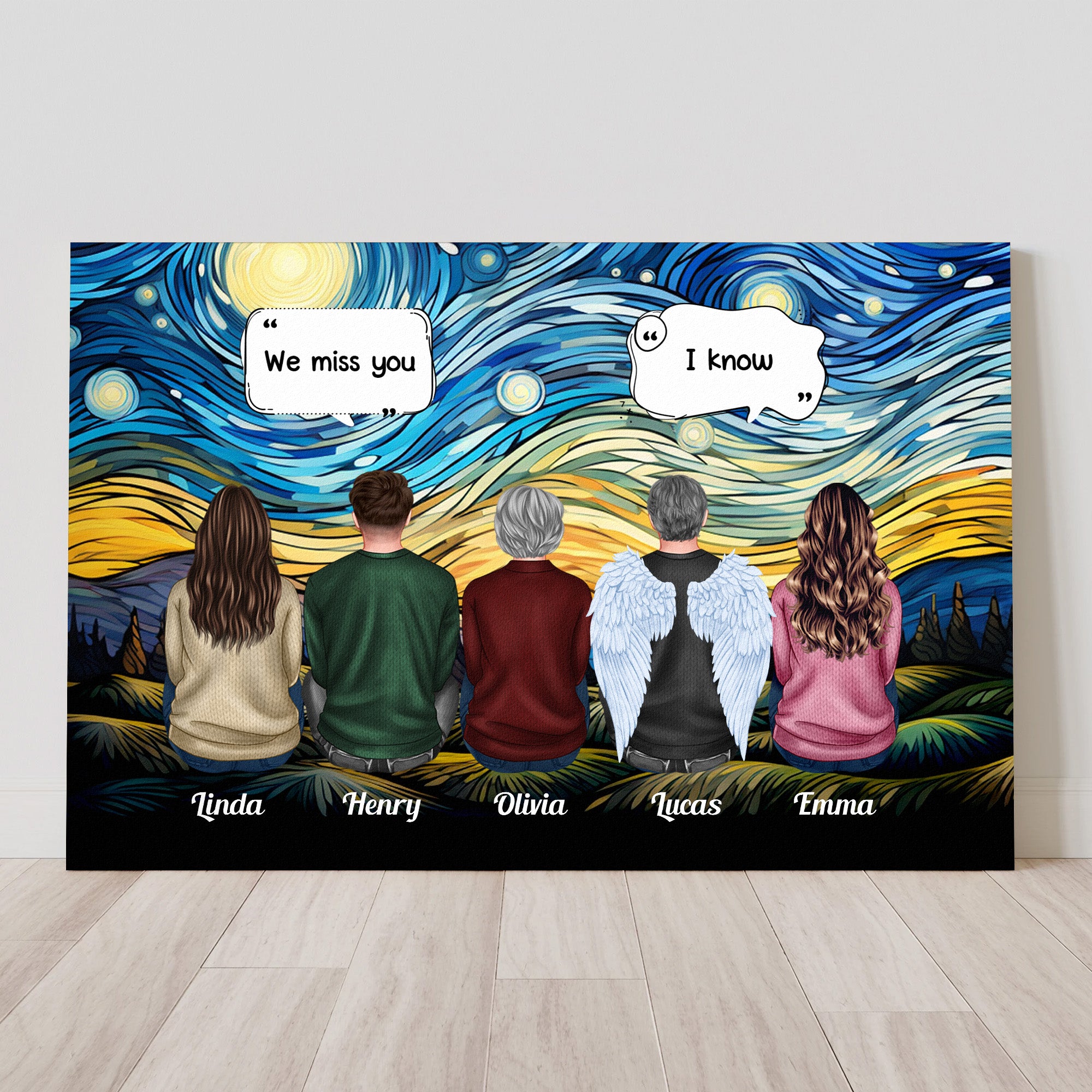 We Miss You I'm Always With You Memorial Gift - Personalized Poster/Canvas