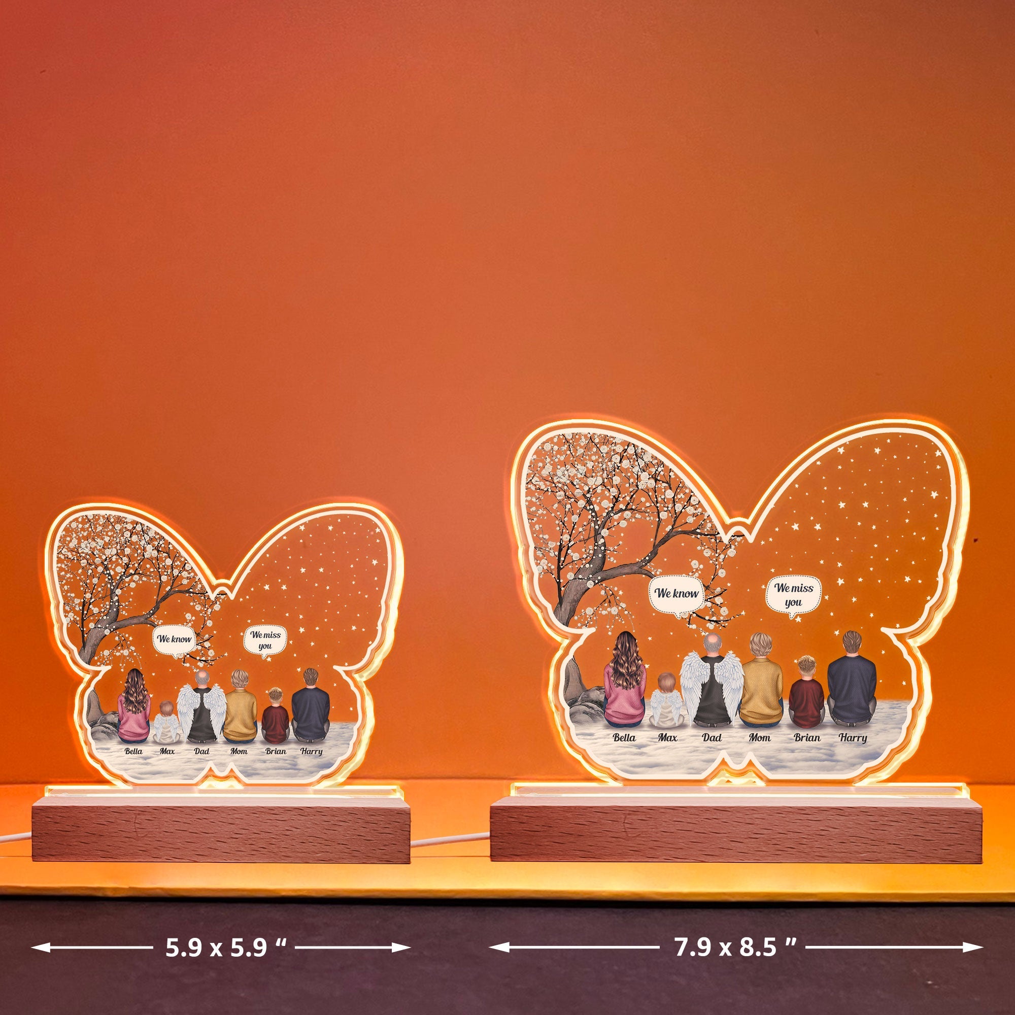 We Miss You - Personalized LED Light