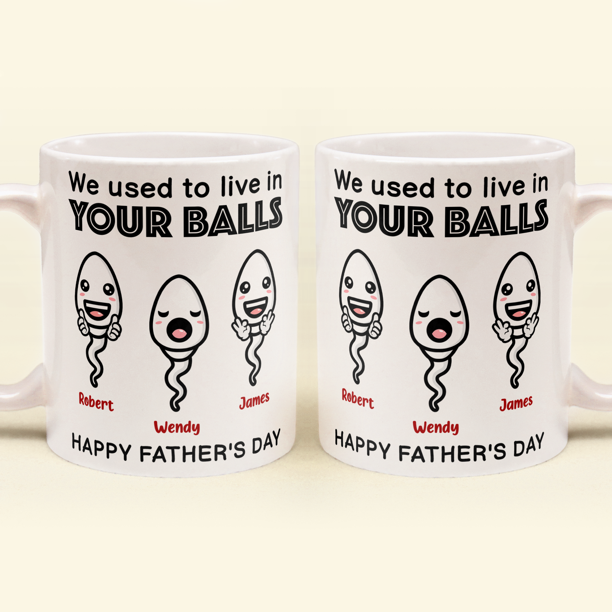 We Used To Live In Your Balls - Personalized Mug
