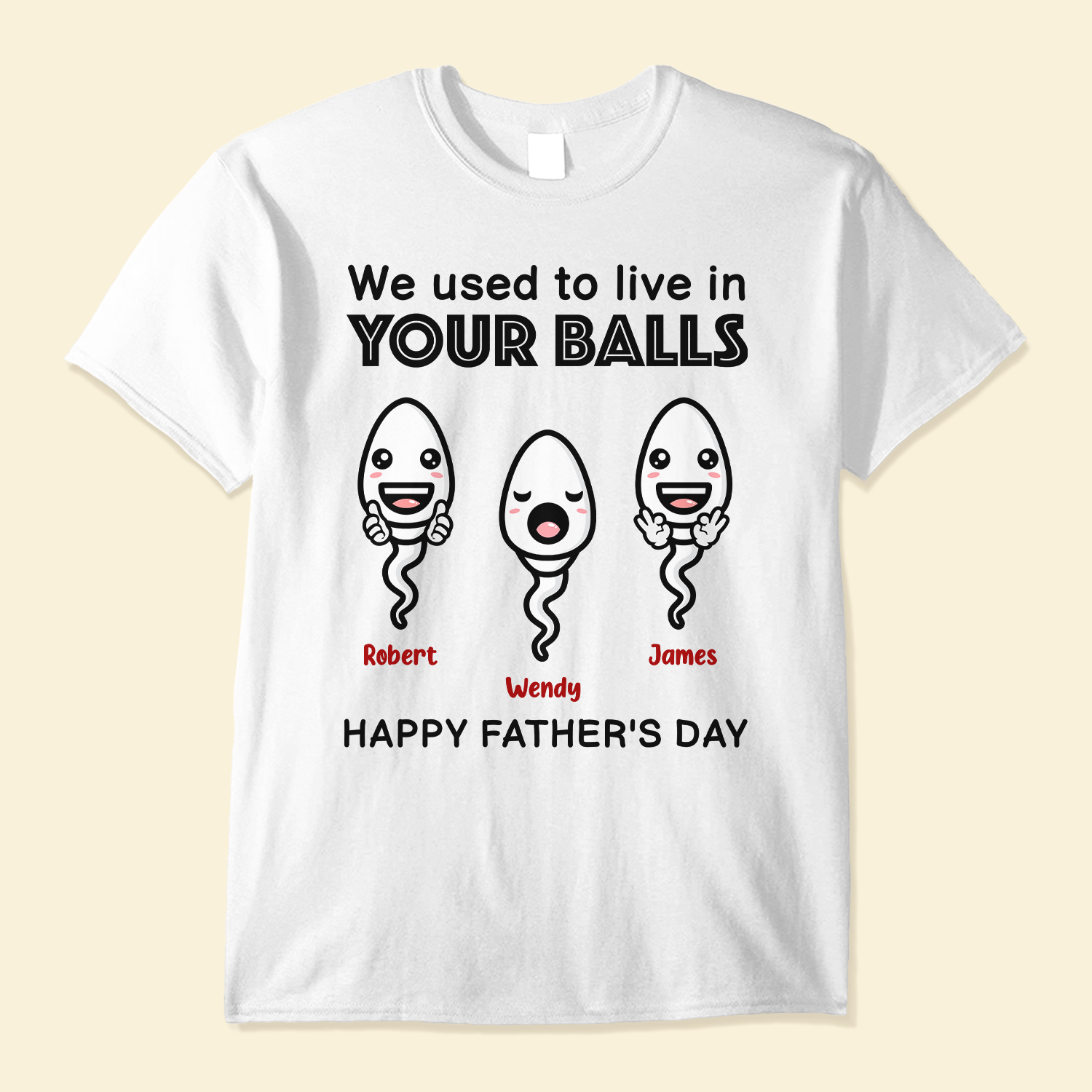 We Used To Live In Your Balls - Personalized Shirt