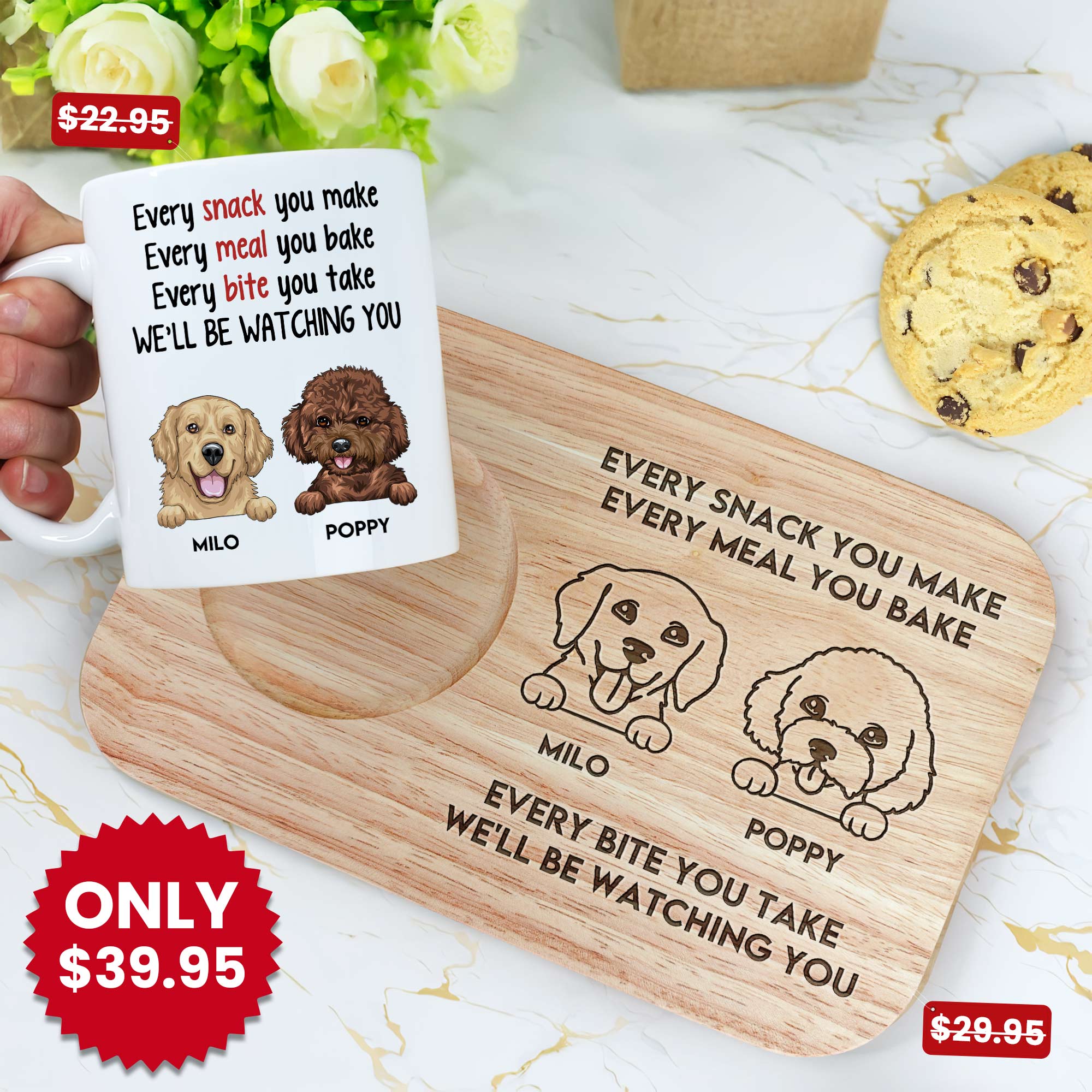 We'll Be Watching You - Snacks & Sips For Dog Parents - Custom Gift Set