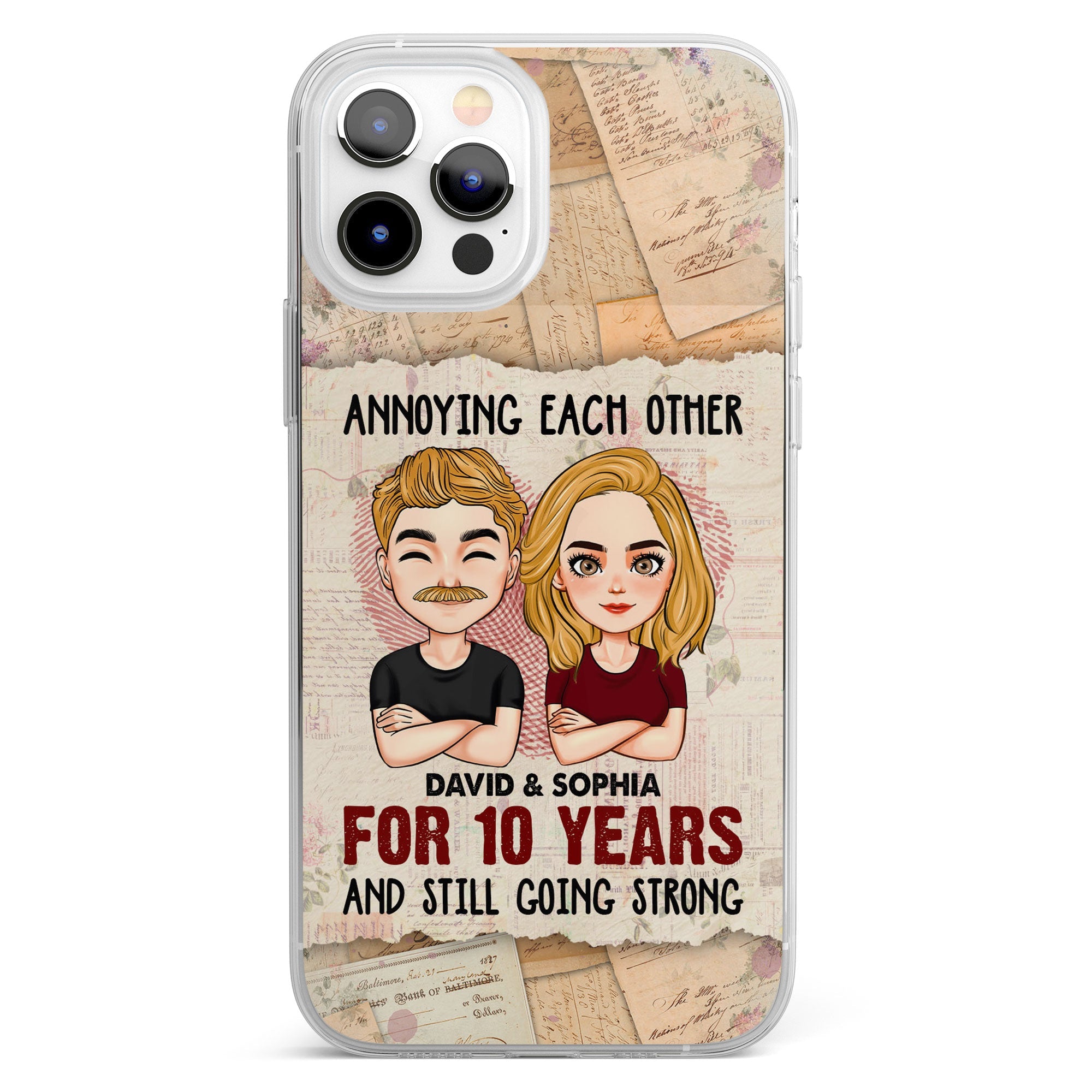 We're Going Strong - Personalized Clear Phone Case