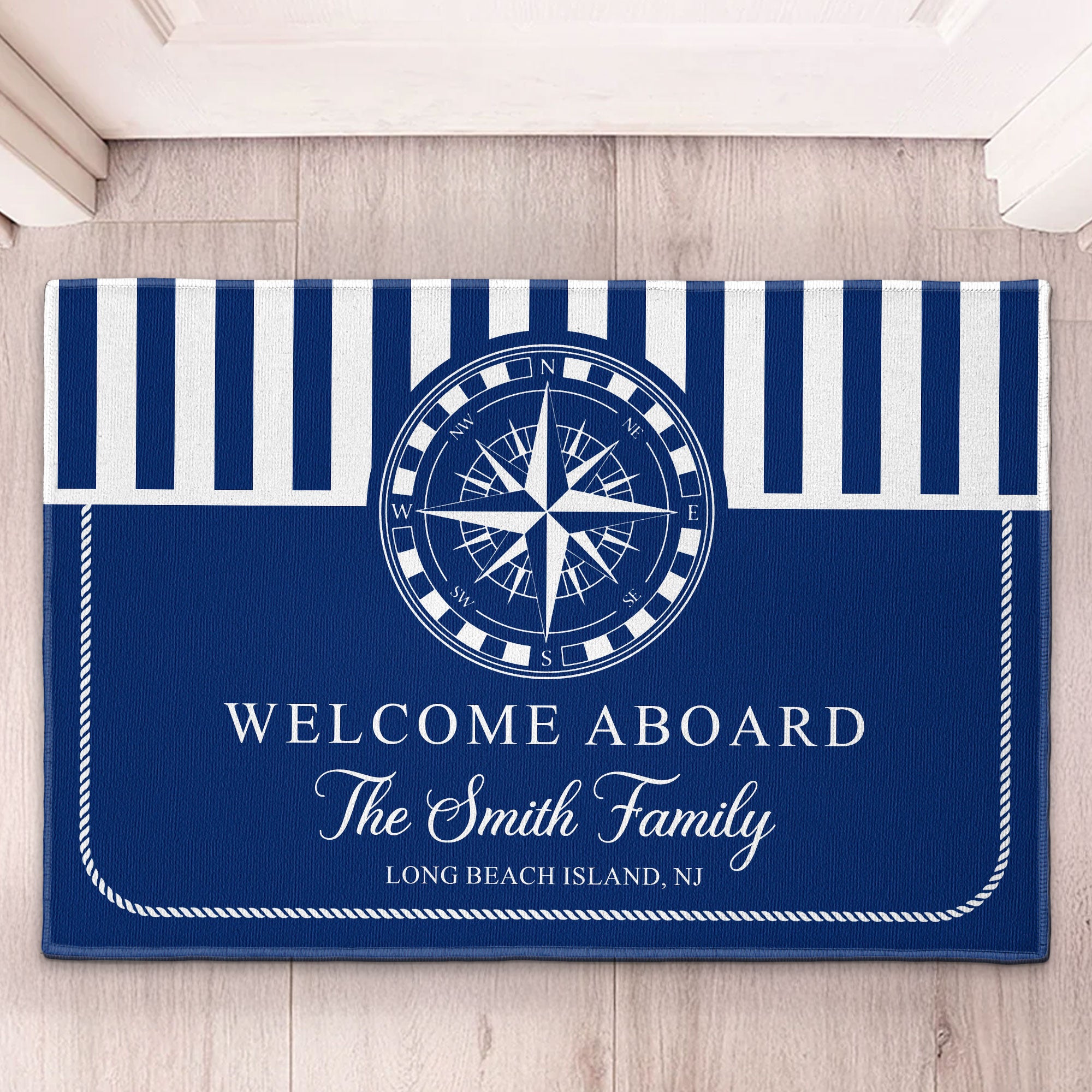 Welcome Aboard - Personalized Doormat
