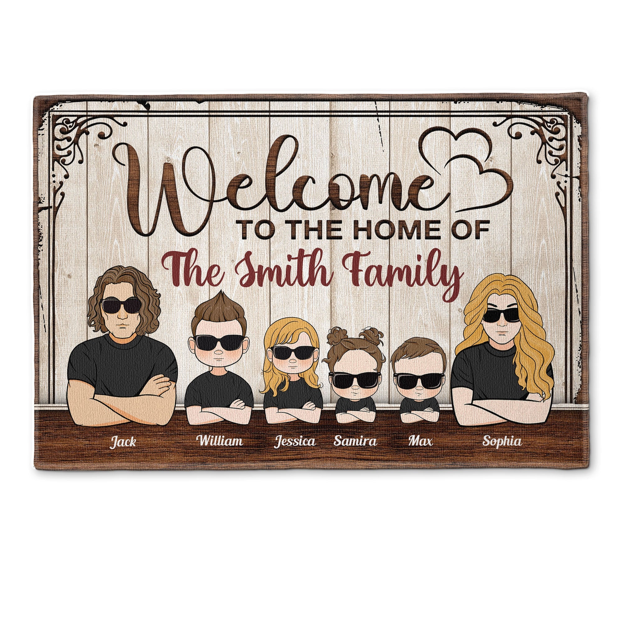 Welcome To Our Home - Personalized Doormat