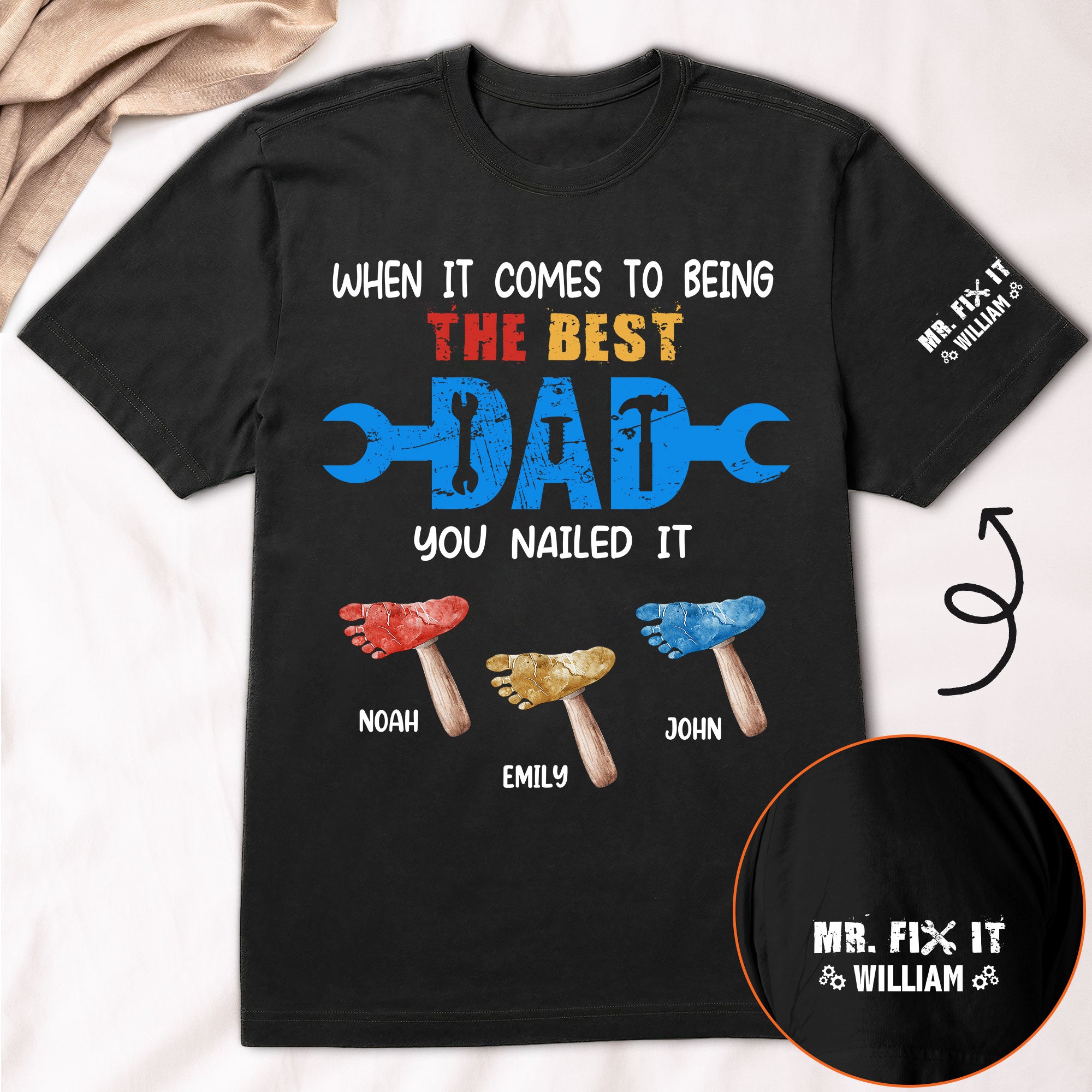 When It Comes To Being The Best Dad You Nailed It - Personalized Shirt