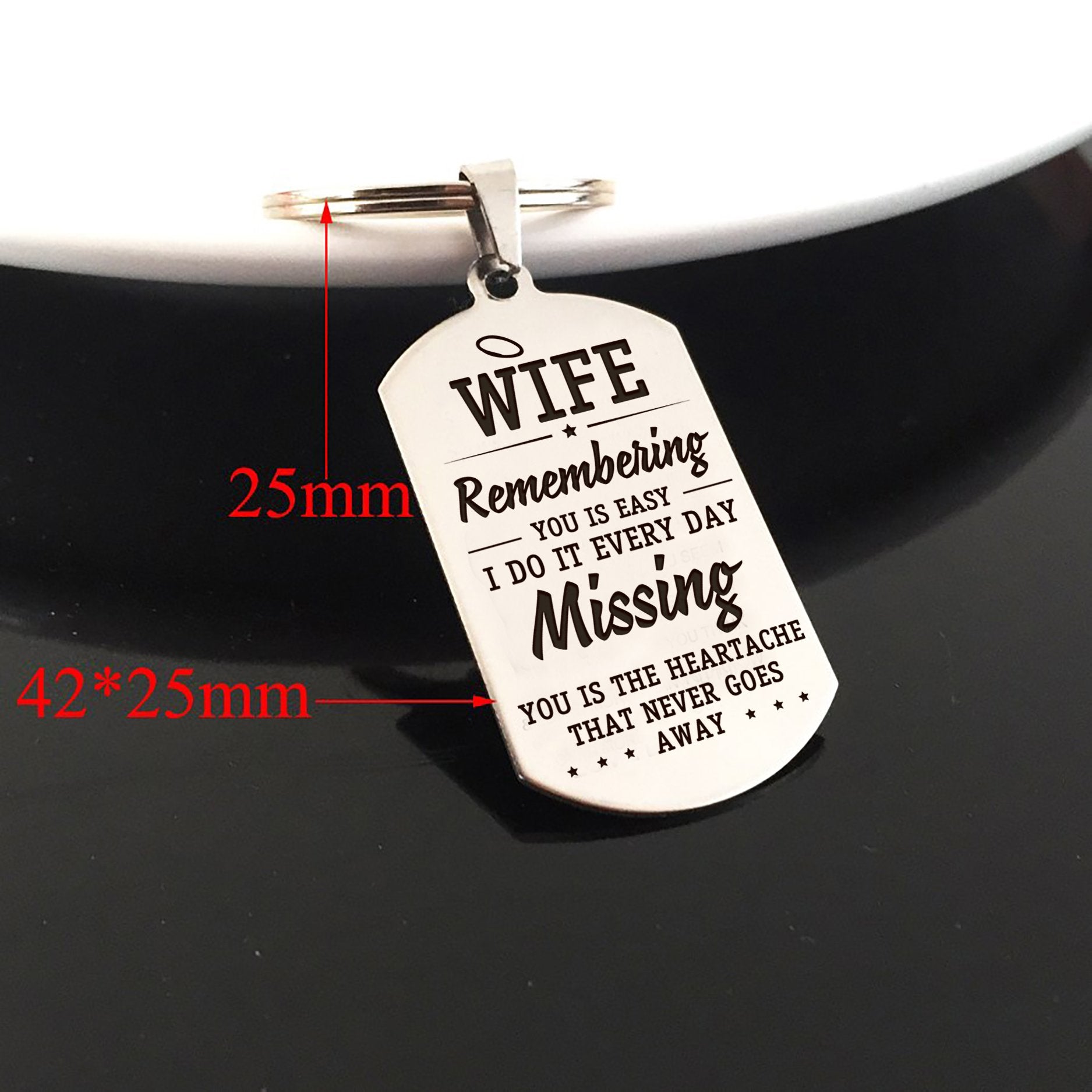WIFE - MISSING YOU - KEY CHAIN 1-A Loves Gift